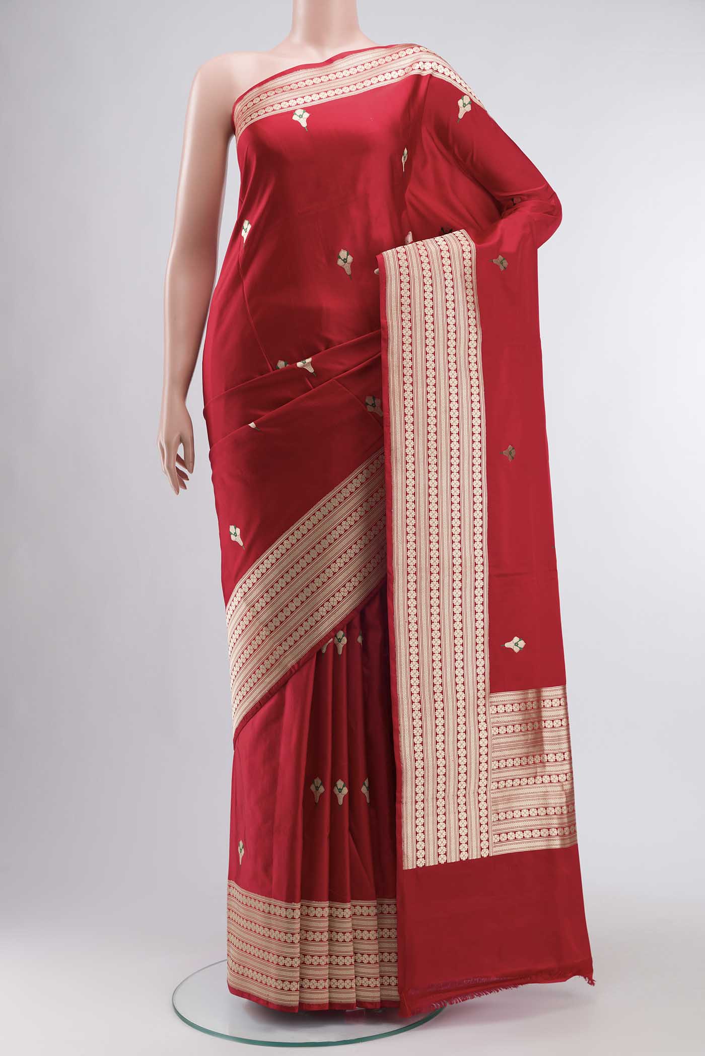 Red Banarasi Silk Saree