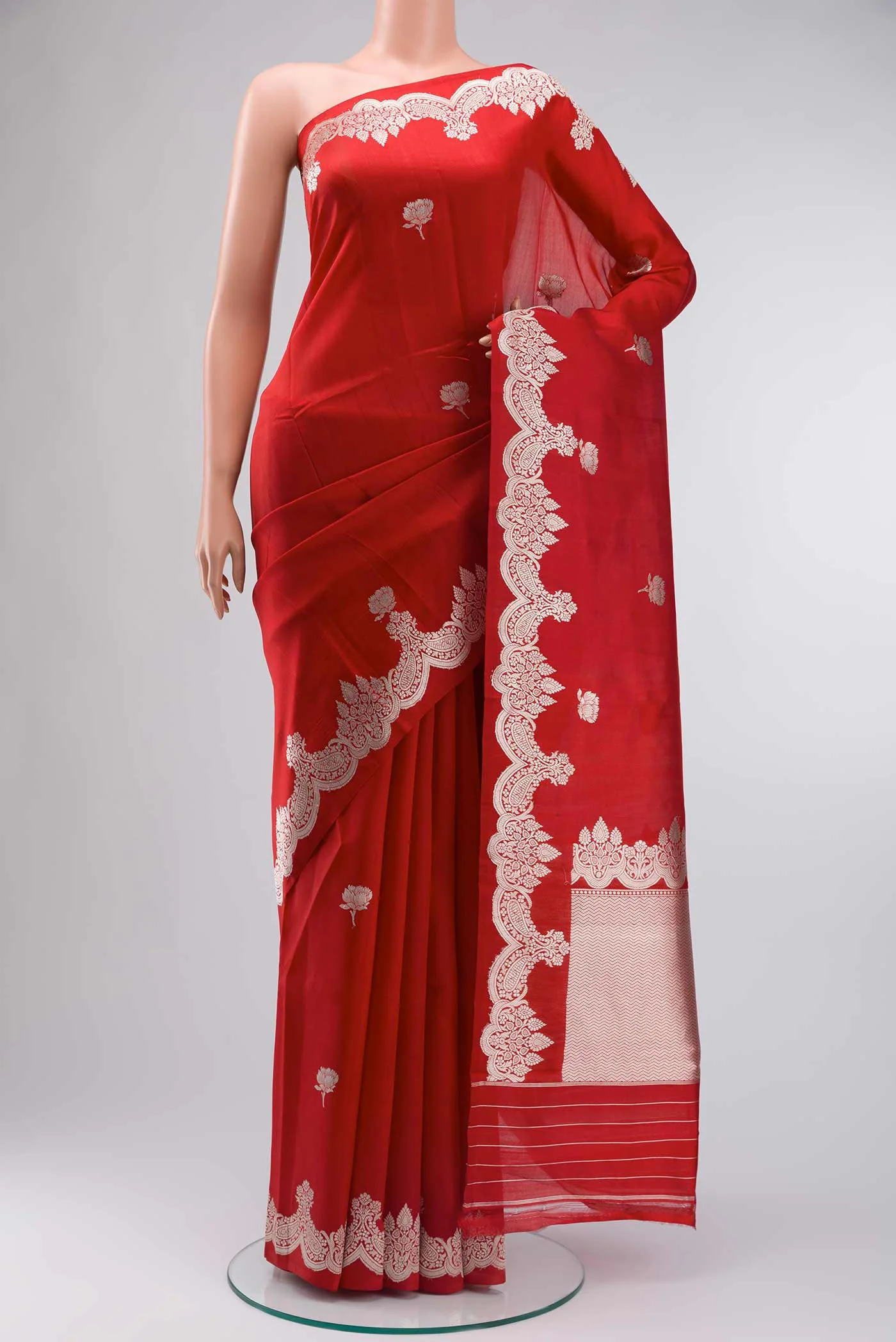 Red Banarasi Silk Saree