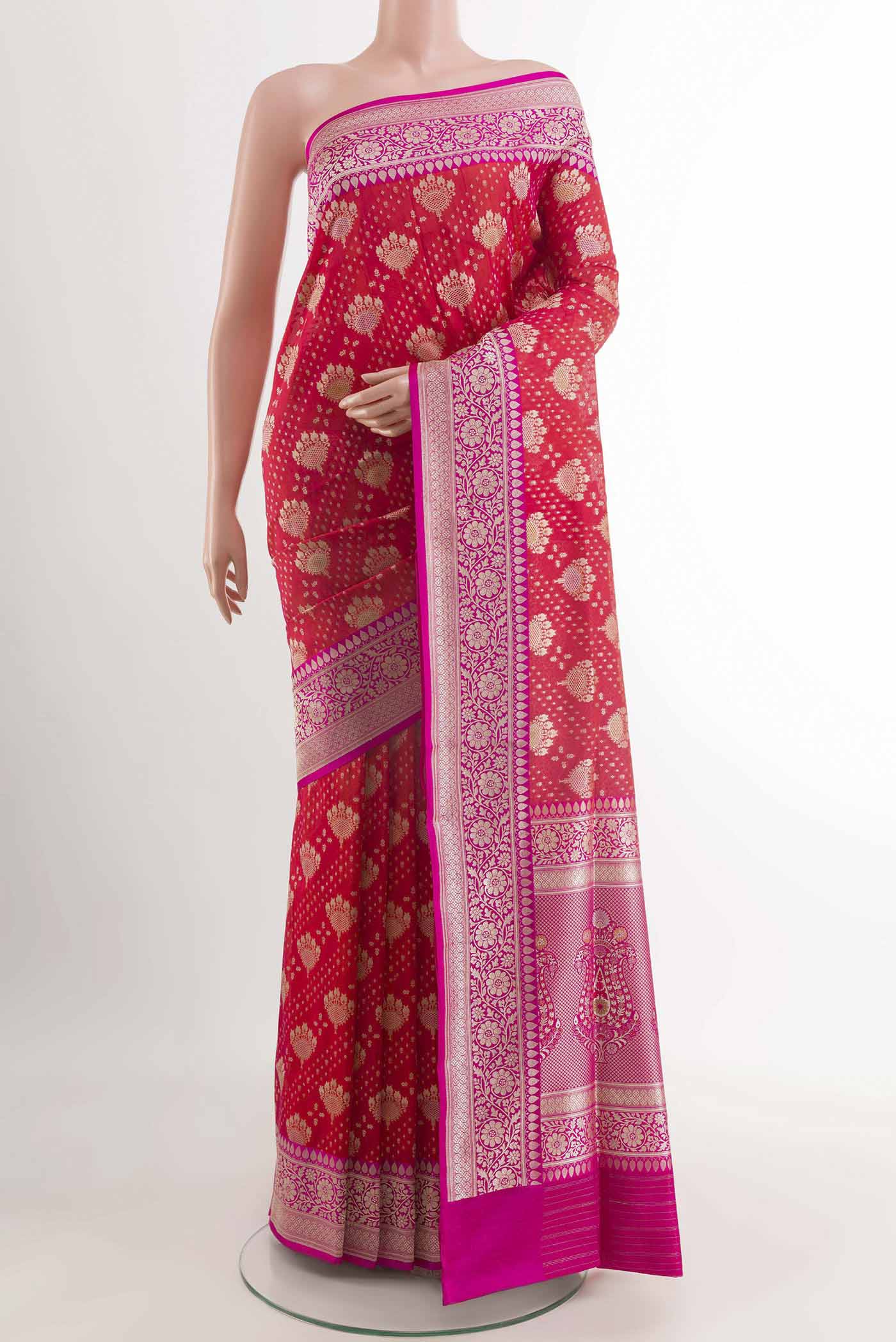 Red Banarasi Silk Saree