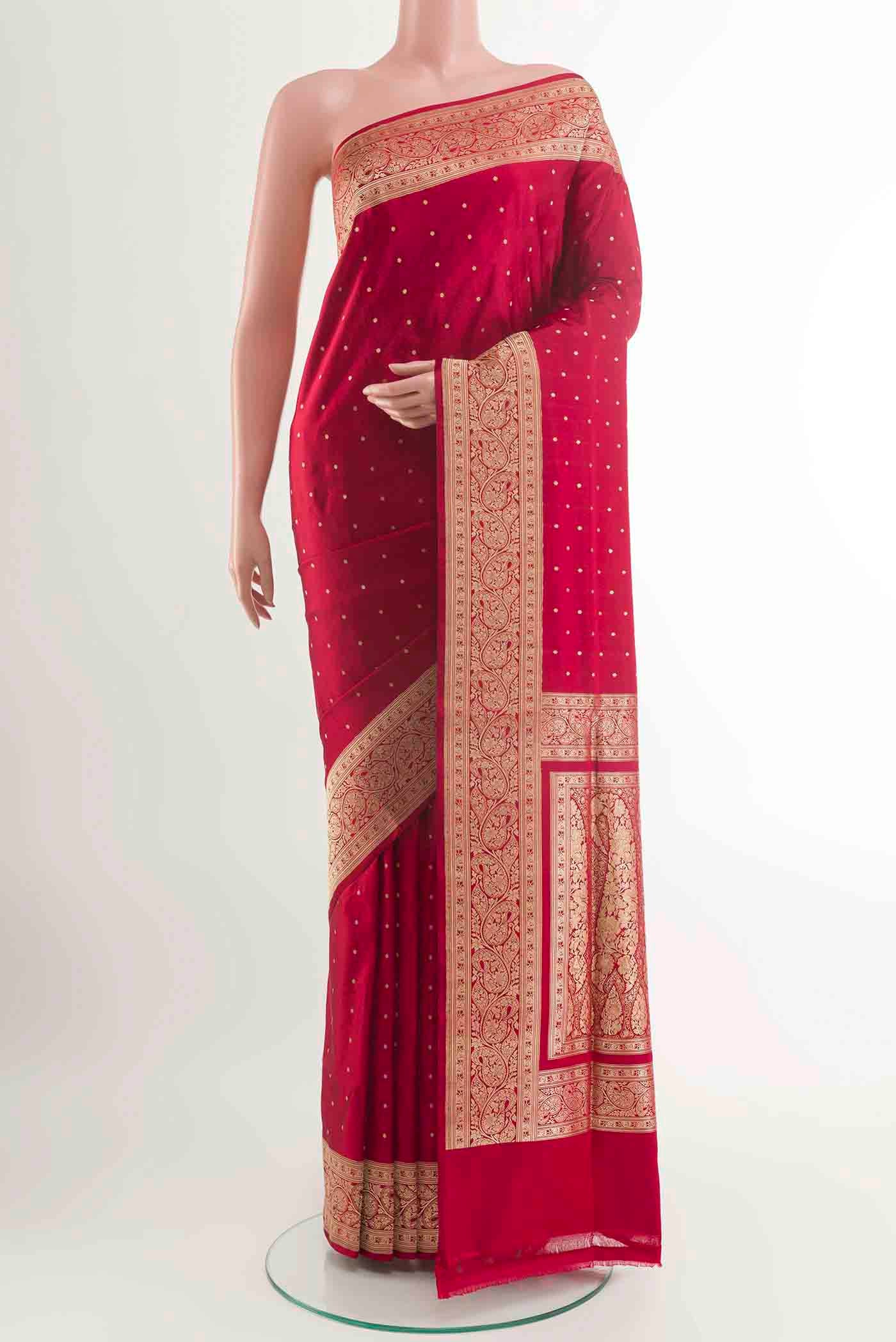 Red Banarasi Silk Saree