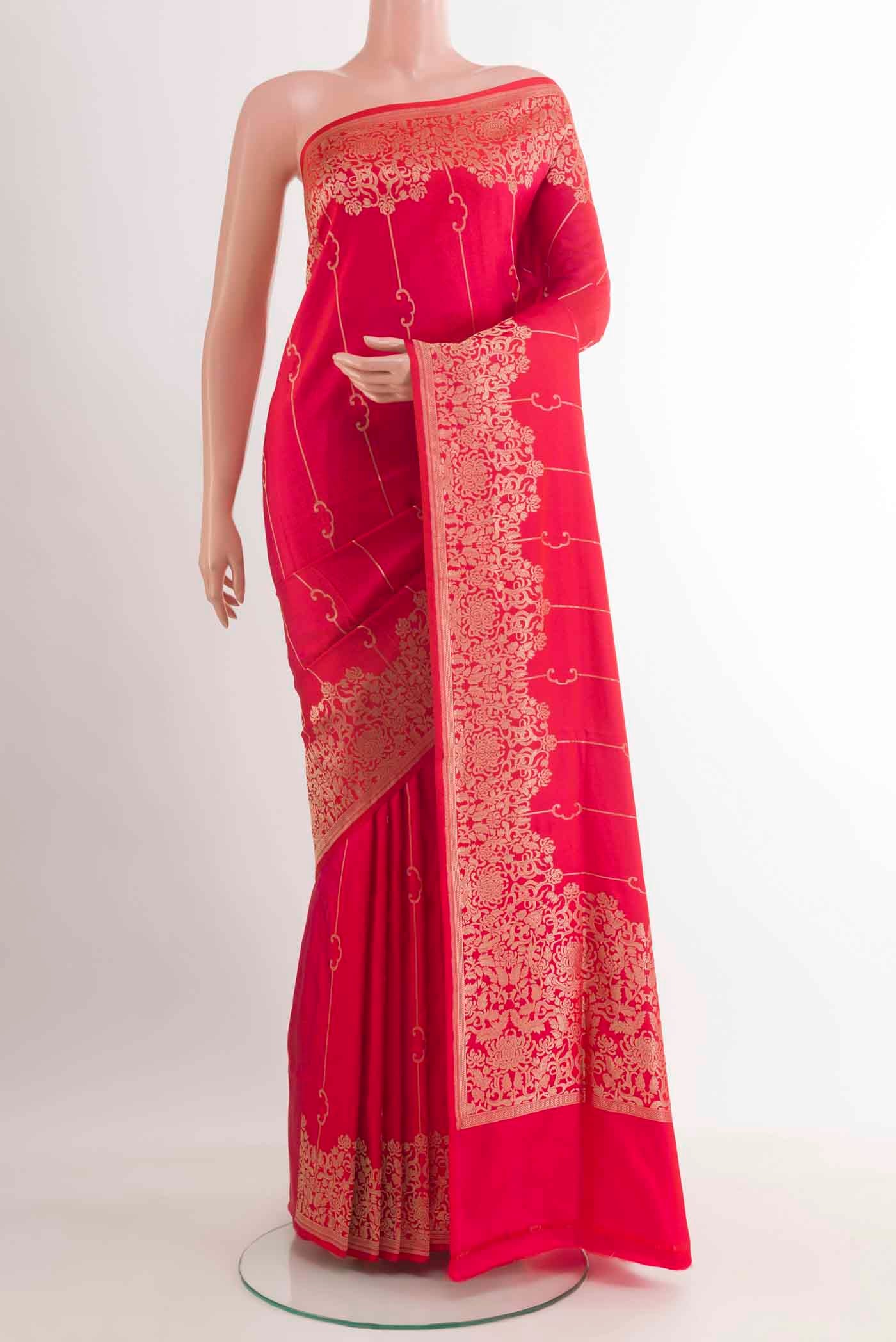 Red Banarasi Silk Saree