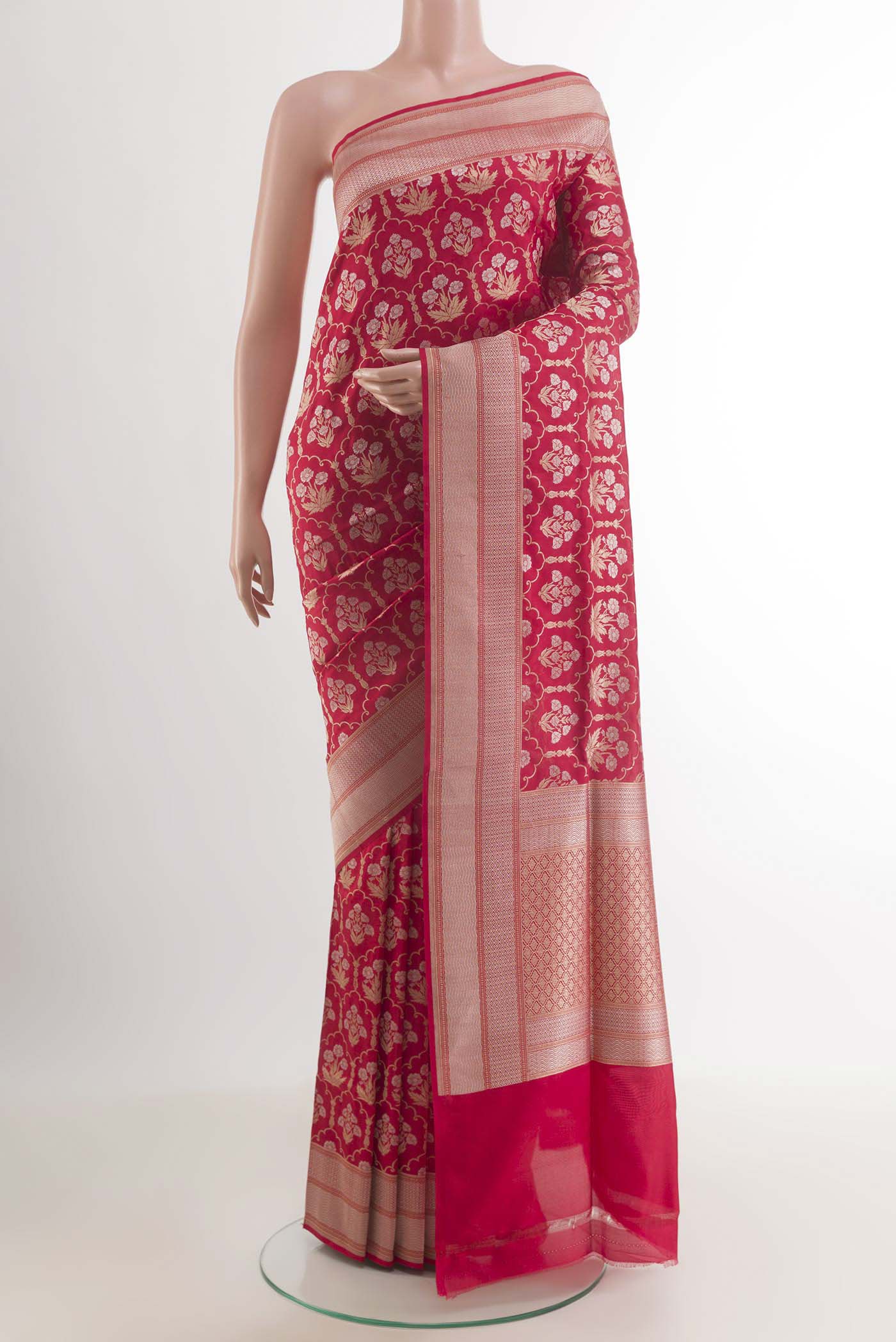 Red Banarasi Silk Saree