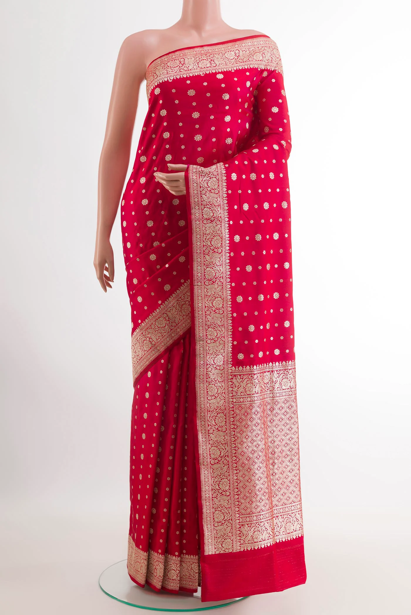 Red Banarasi Silk Saree