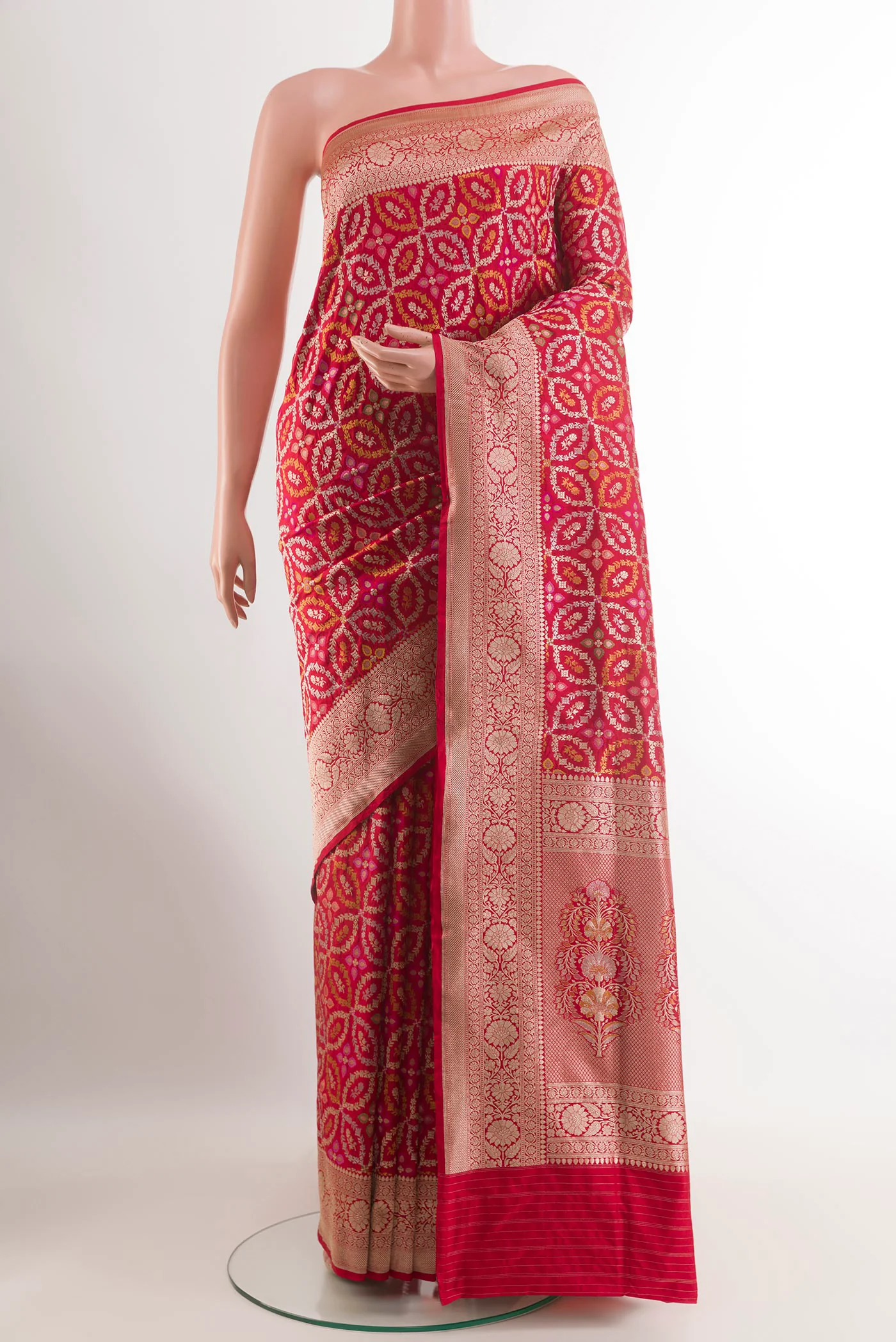 Red Banarasi Silk Saree