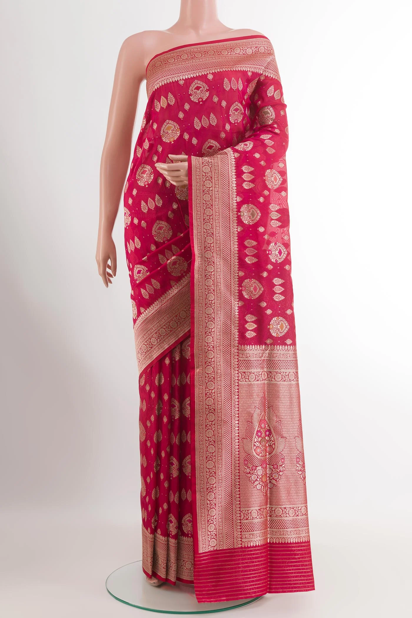 Red Banarasi Silk Saree