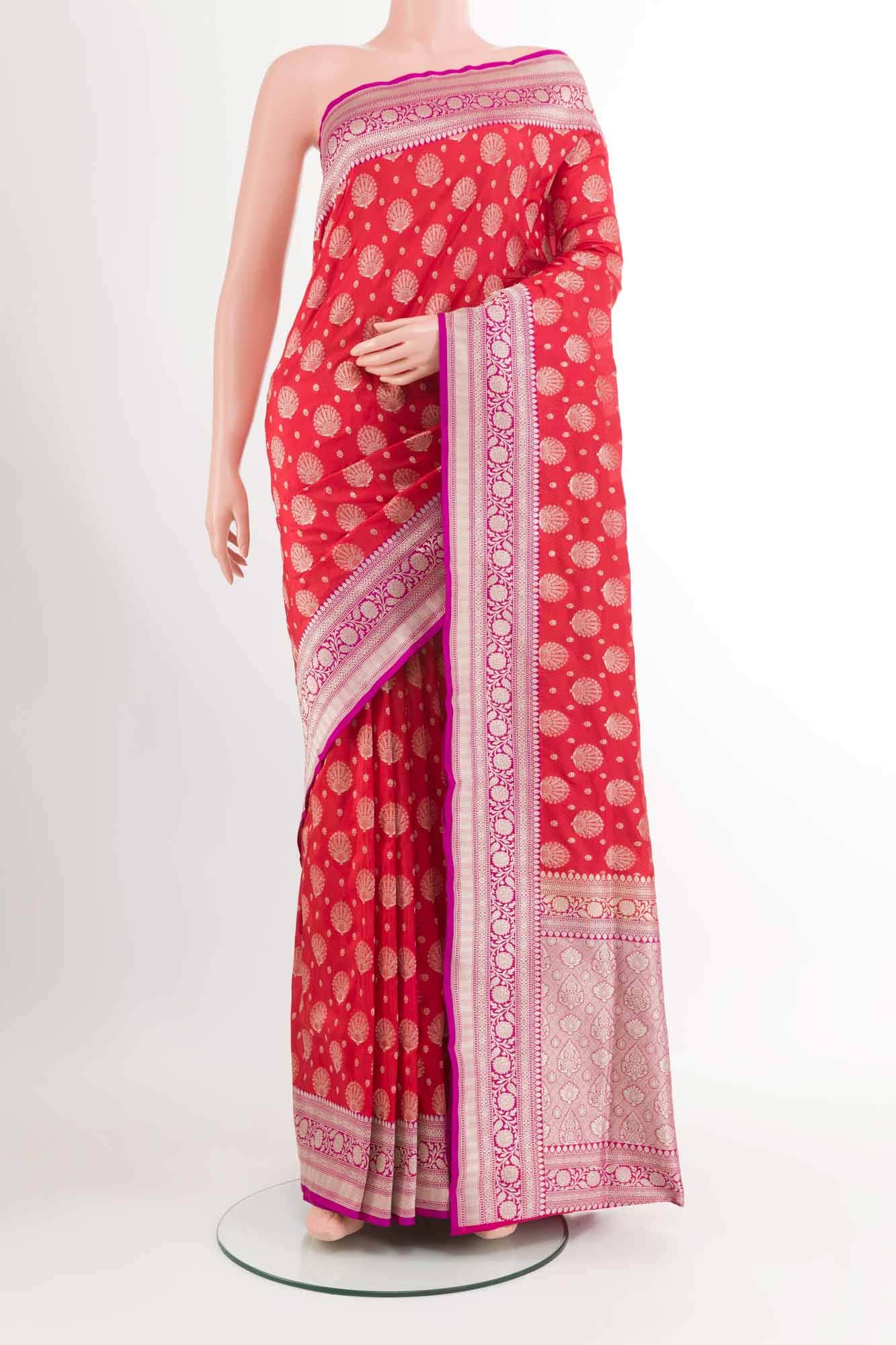 Red Banarasi Silk Saree