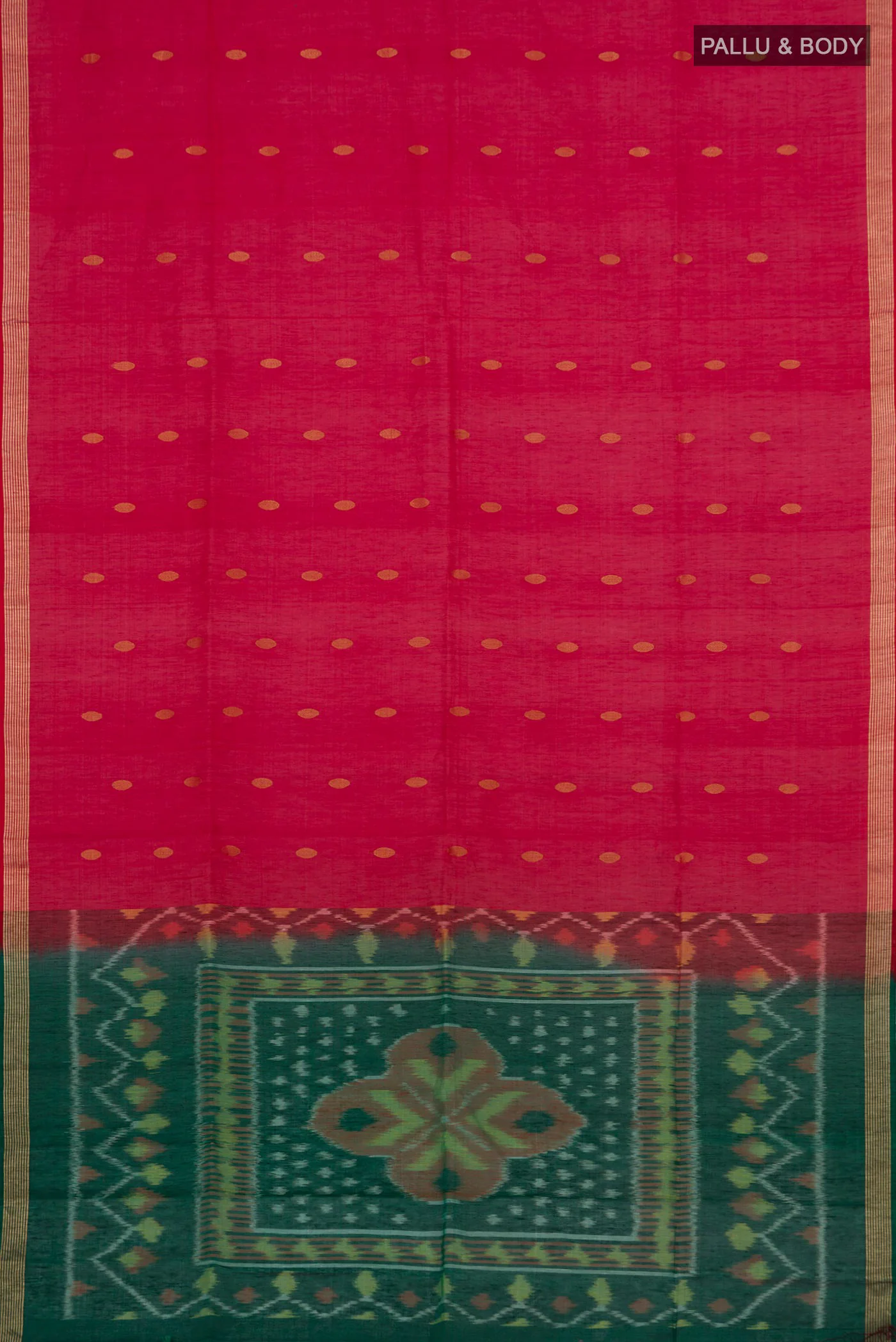 Red Soft Silk Saree - Image 5
