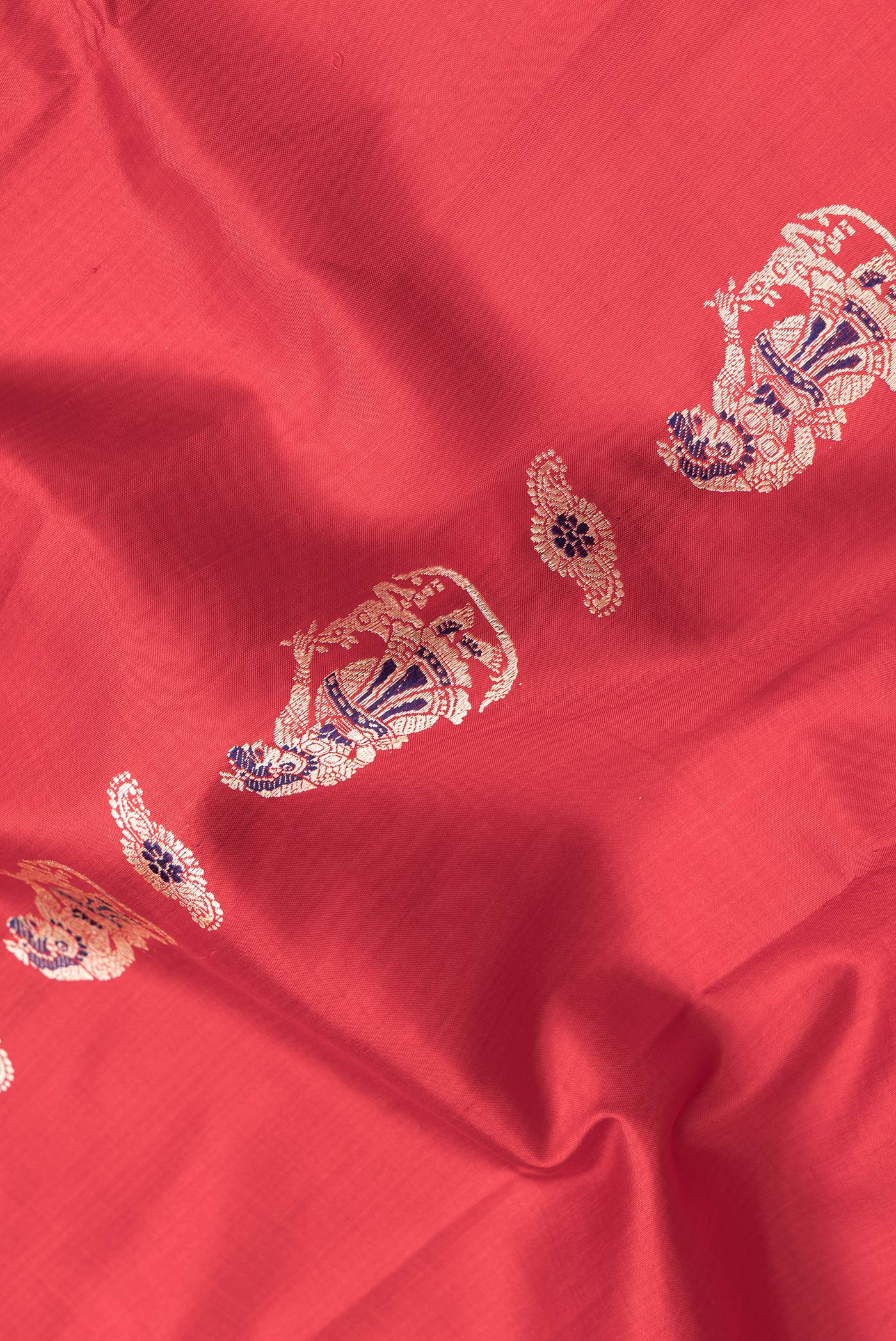 Red Baluchari Silk Saree - Image 2