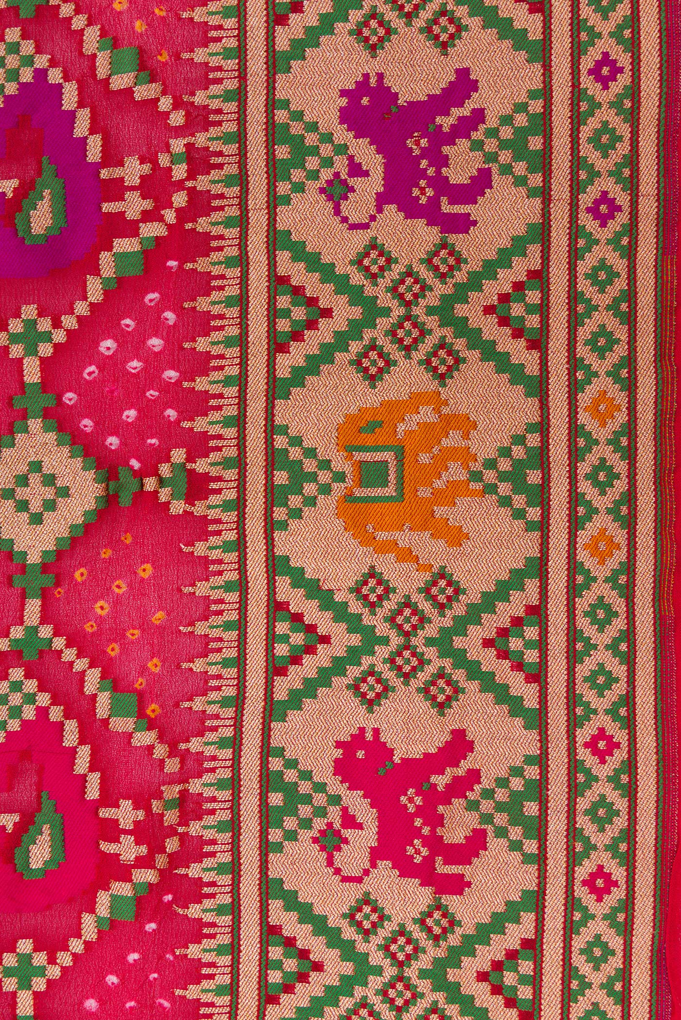 Red Banarasi Georgette Saree - Image 3