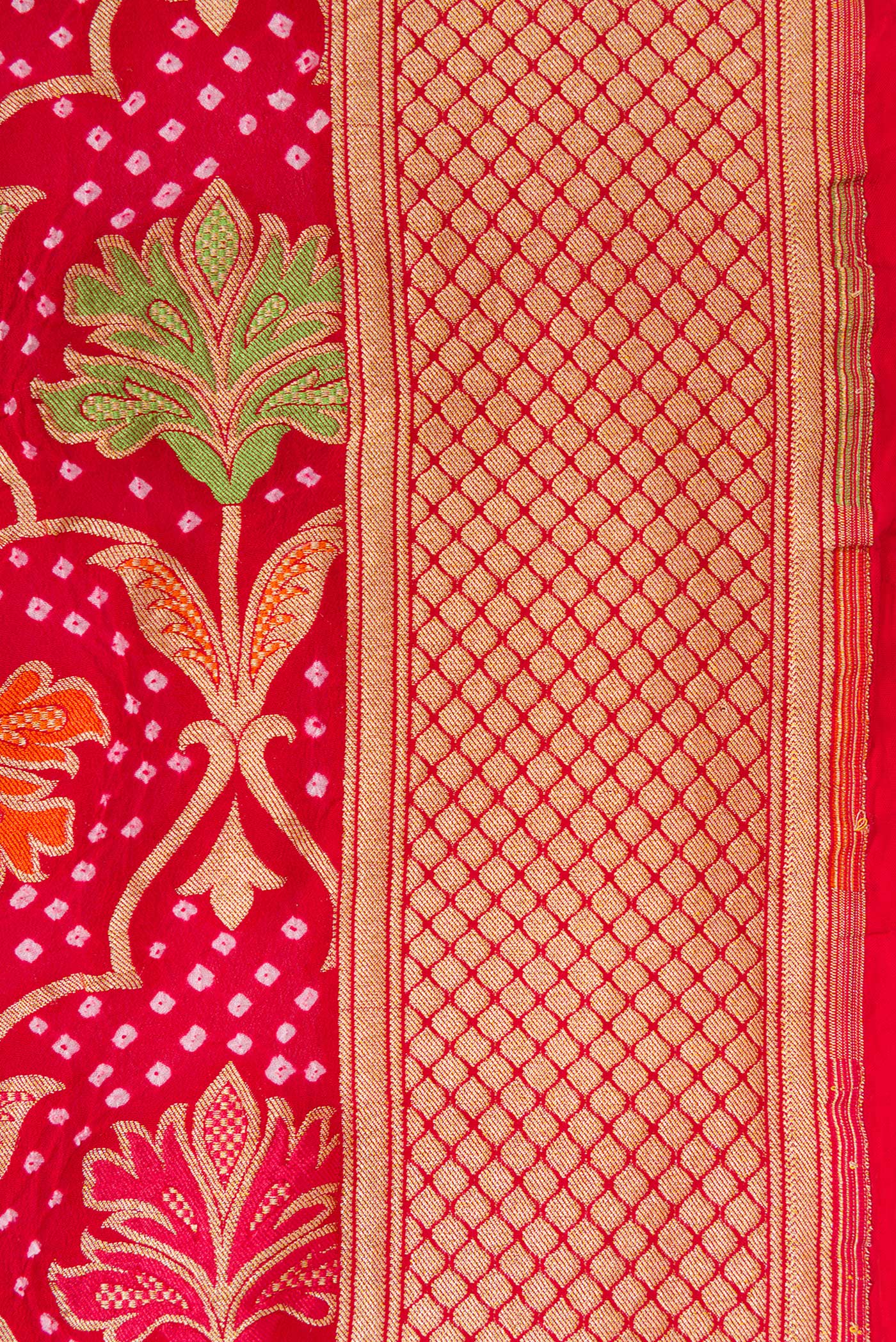 Red Banarasi Georgette Saree - Image 3