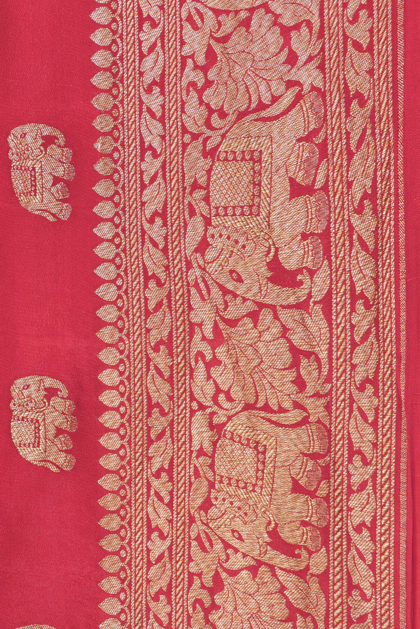 Red Banarasi Georgette Saree - Image 3