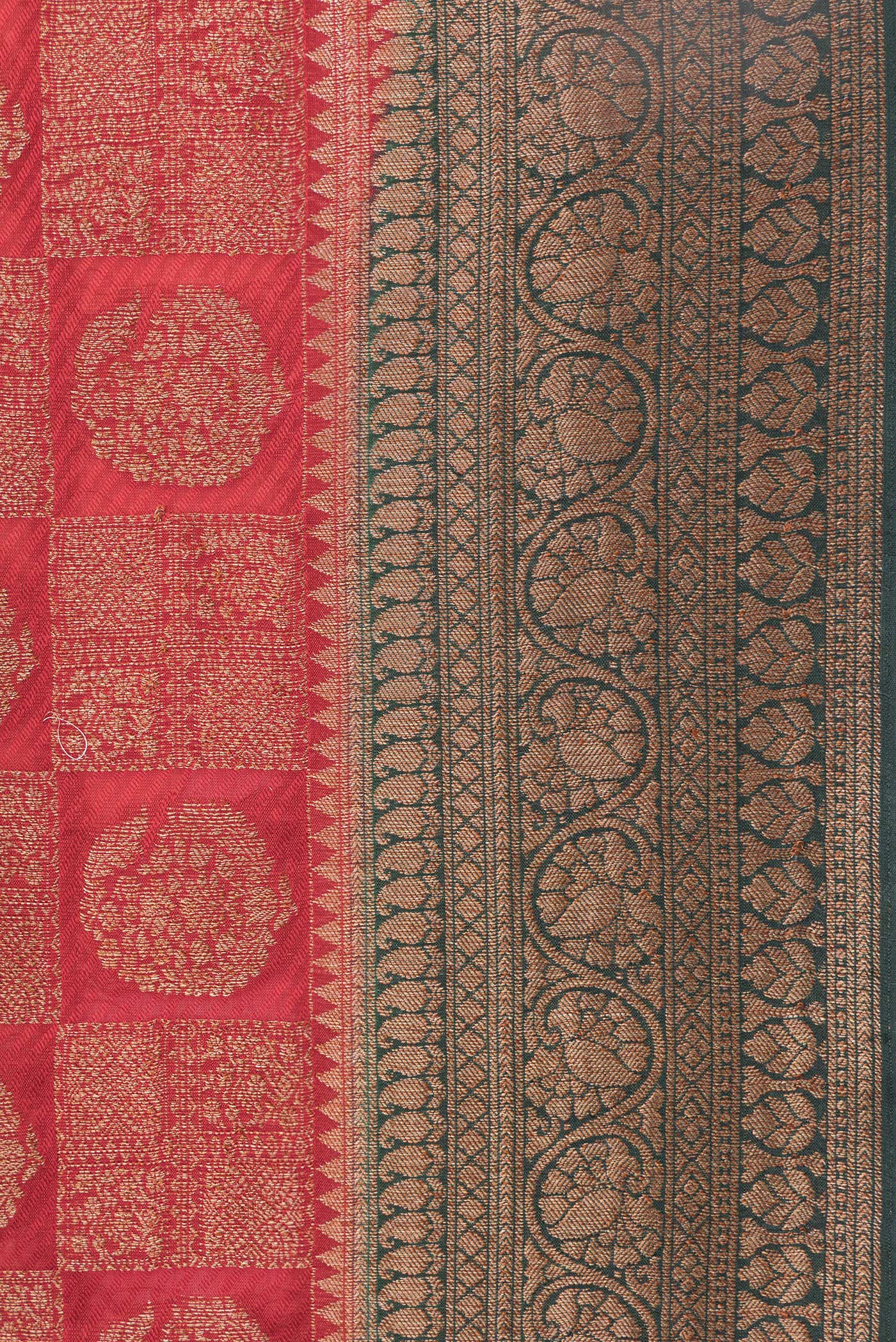 Maroon Mysore Crepe Saree - Image 3