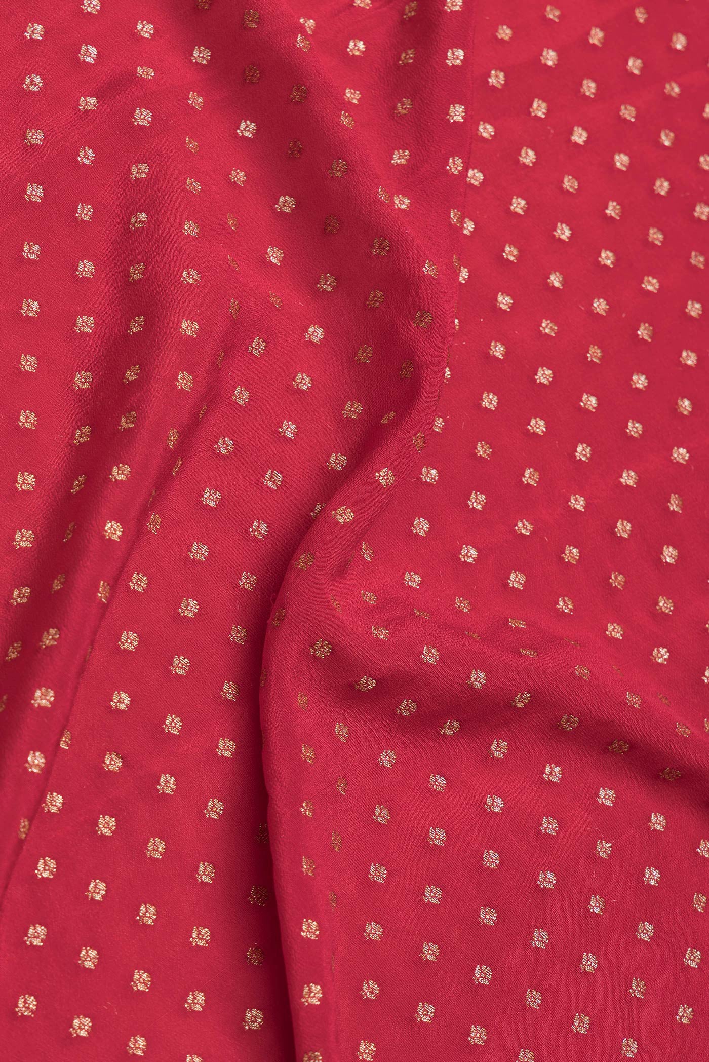 Red Banarasi Georgette Saree - Image 2