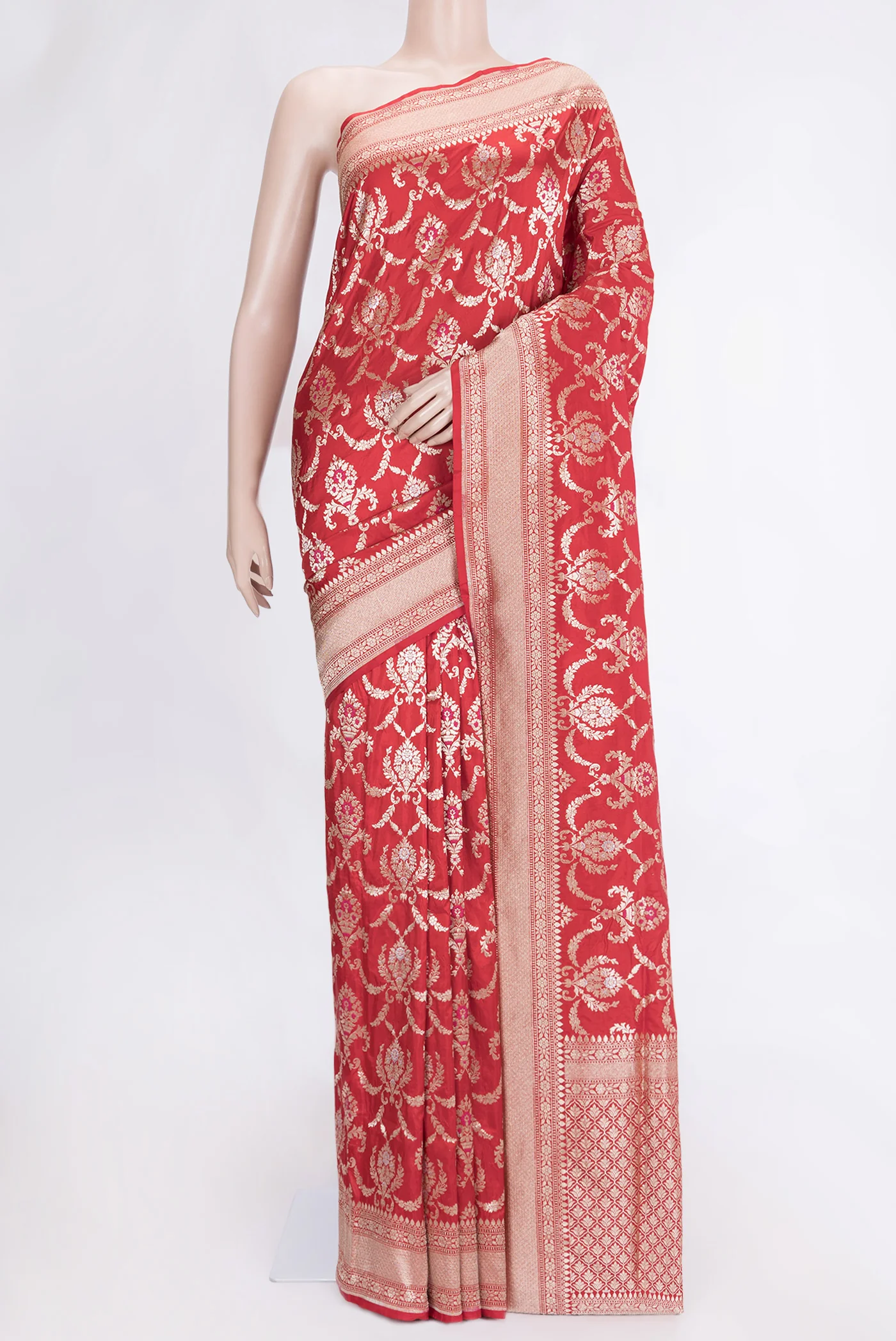 Red Banarasi Silk Saree