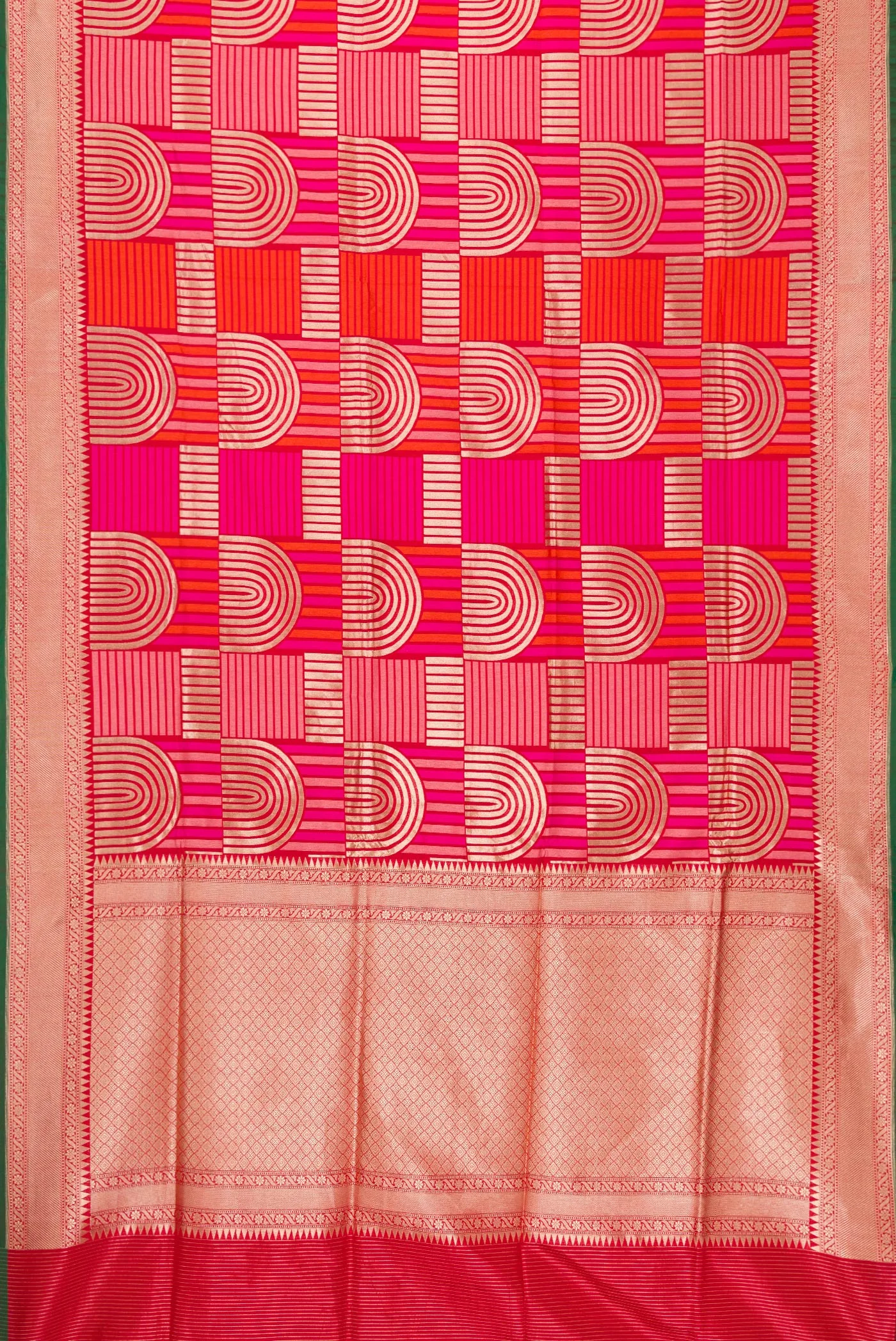 Multi Color Banarasi Silk Saree - Image 6