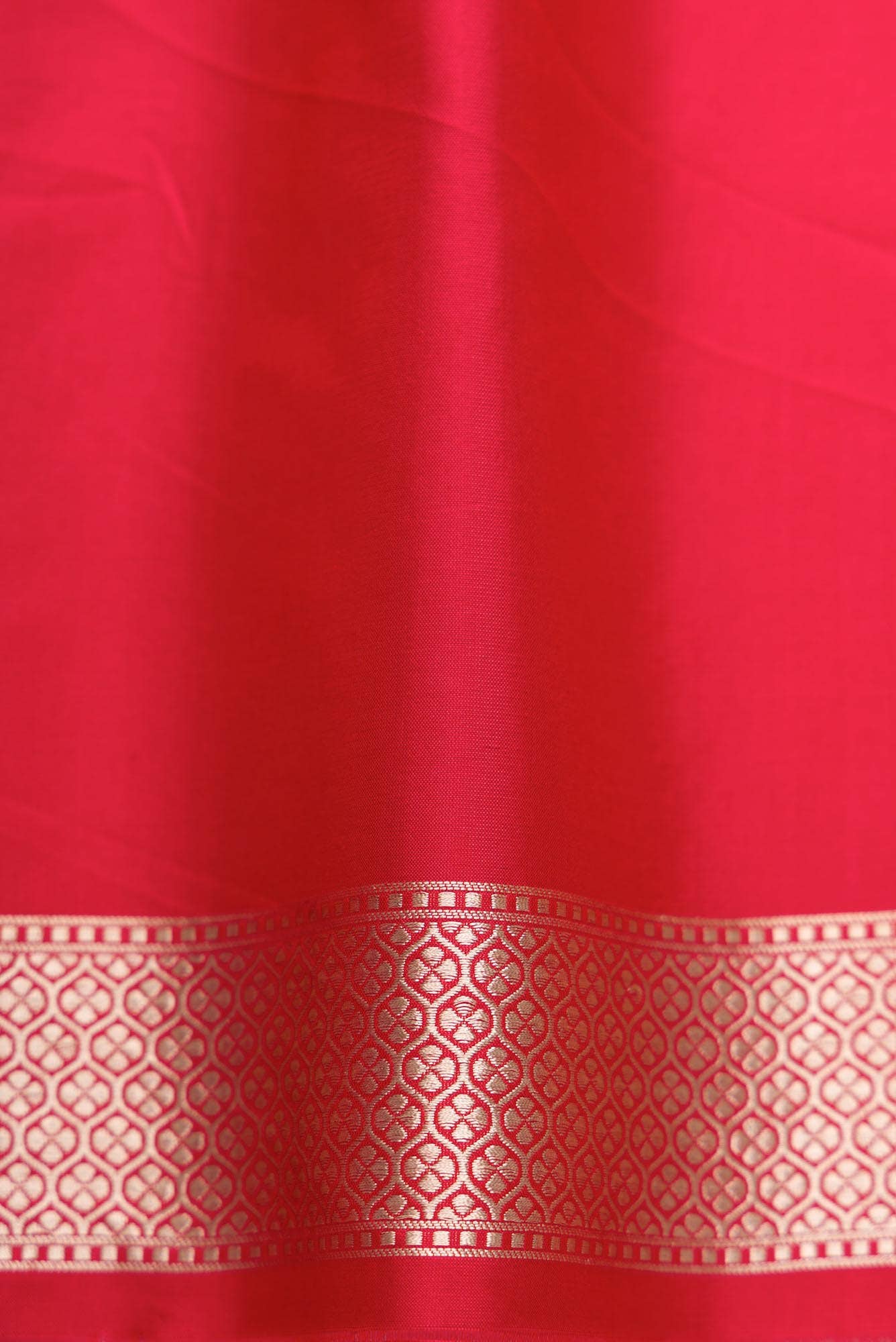 Red Dual Tone Banarasi Silk Saree - Image 6