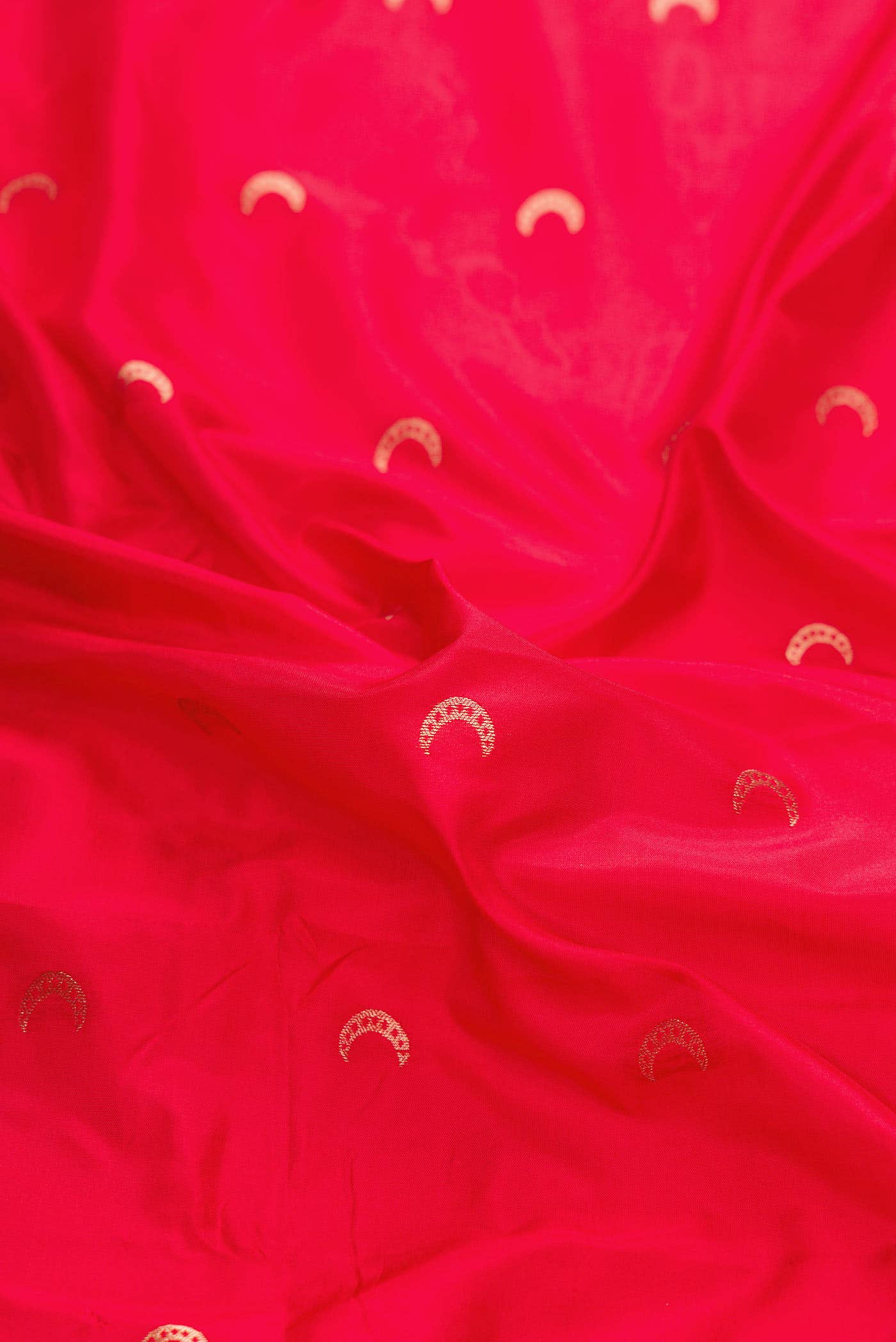 Red Dual Tone Blended Paithani Silk Saree - Image 2