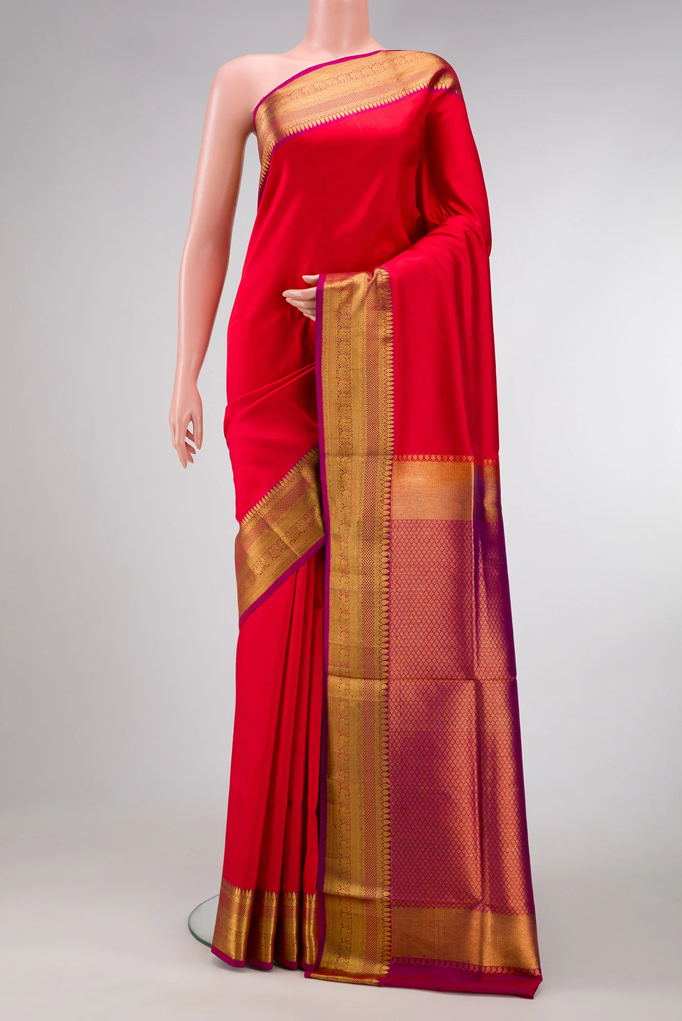 Red Kanjivaram Silk Saree
