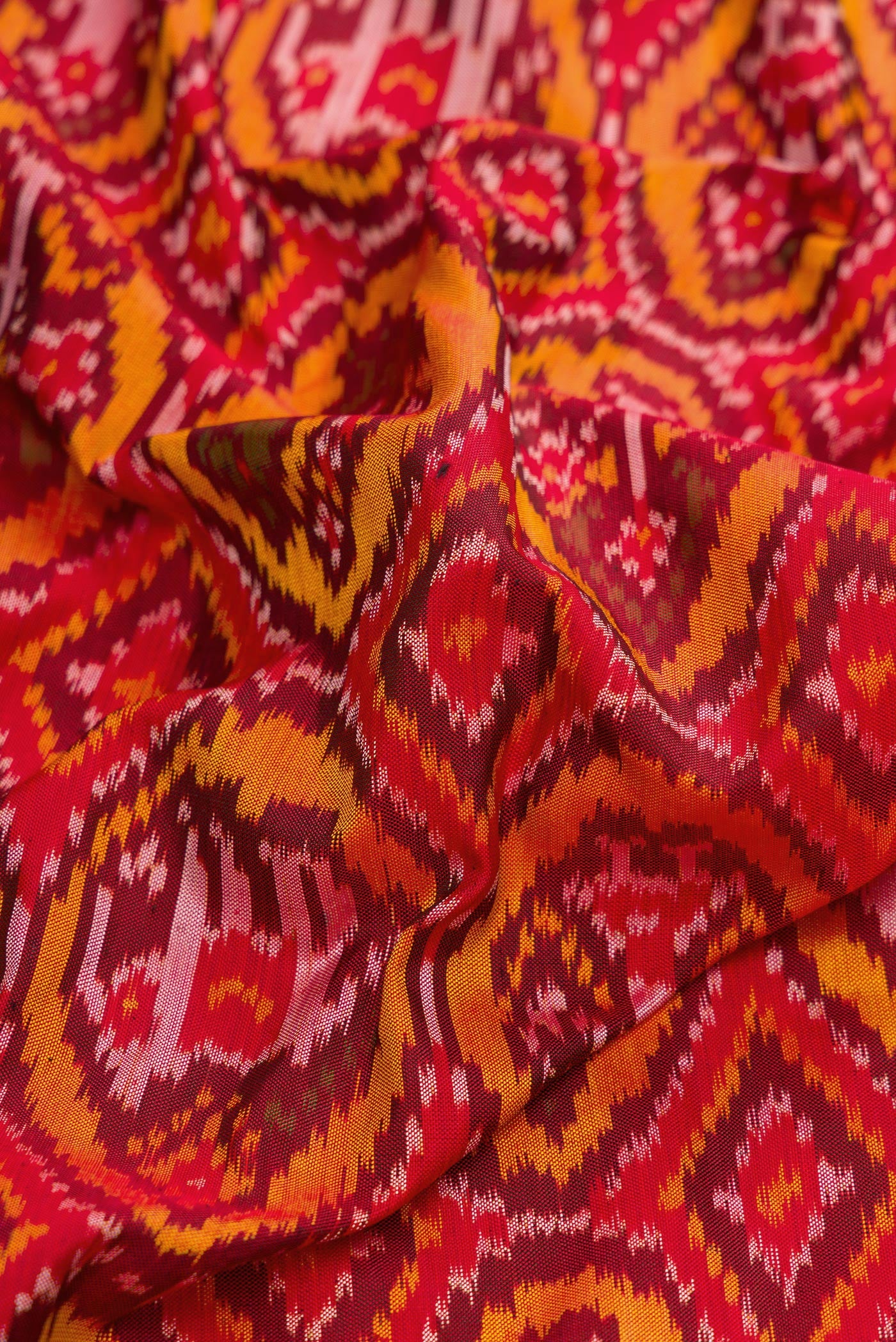 Multi Color Double Ikat Saree - Image 2