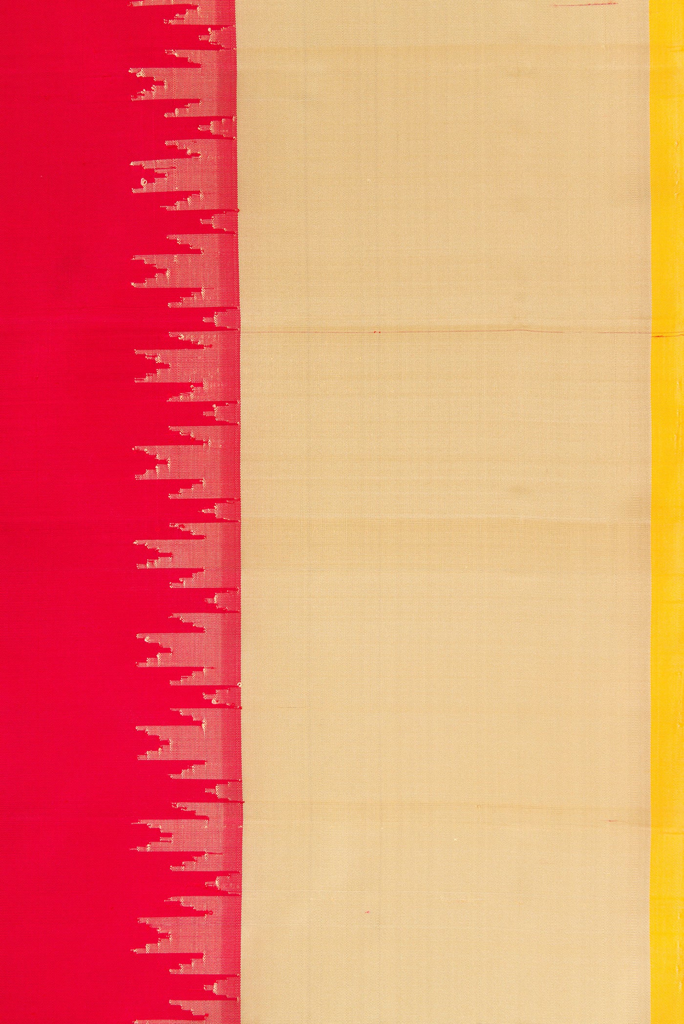 Red Gadwal Silk Saree - Image 3