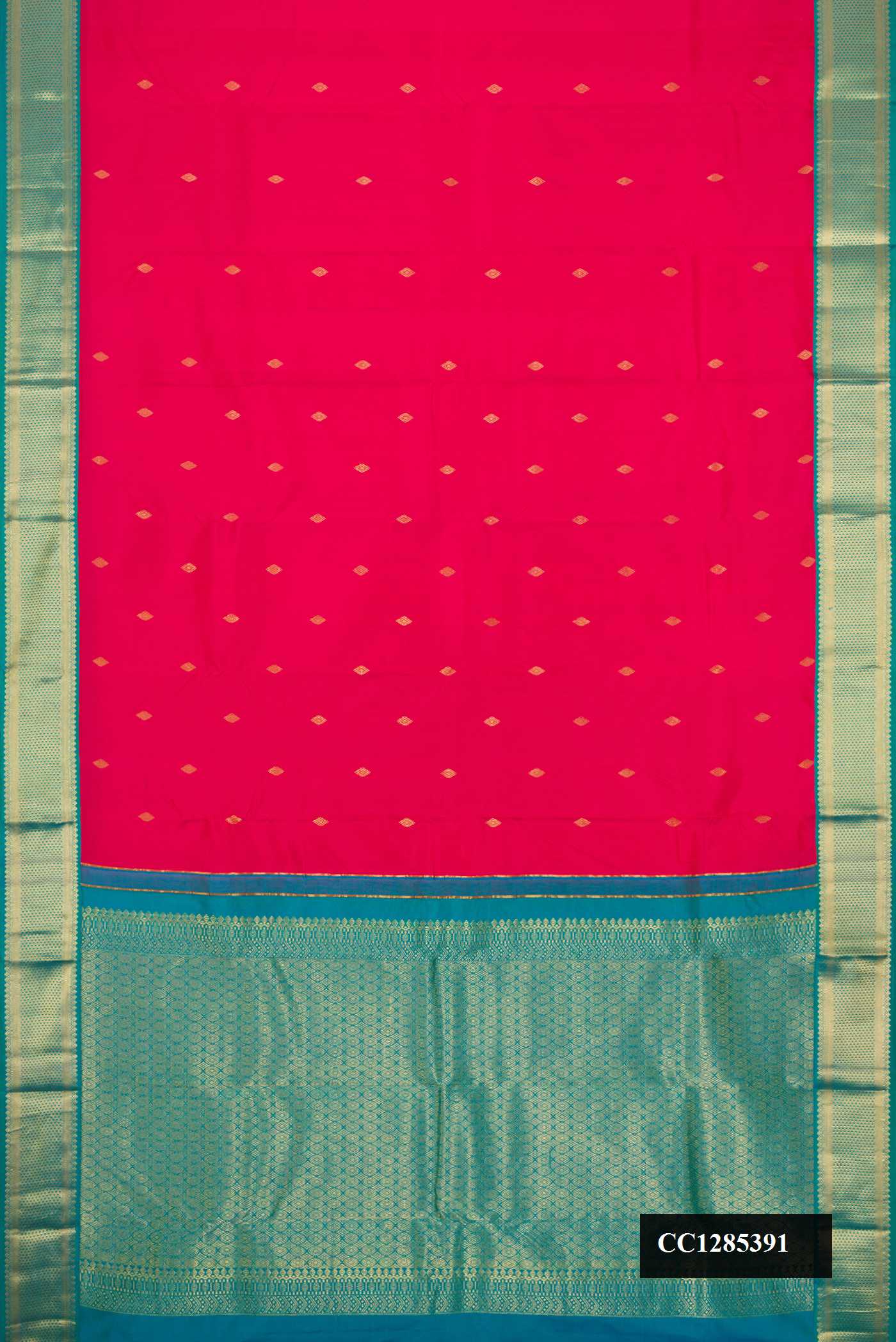 Red Dual Tone Kanchipuram Silk Saree