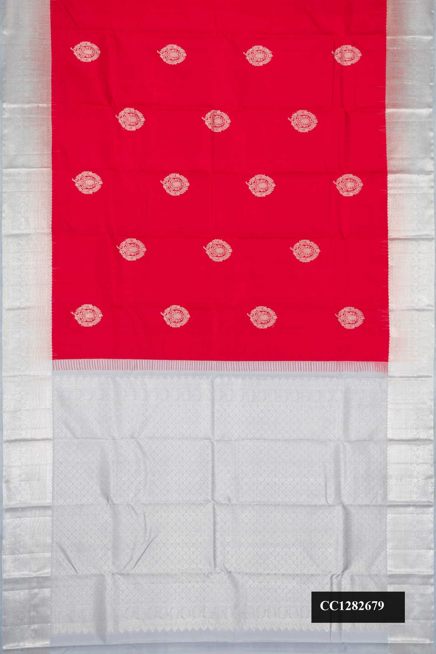 Red Dual Tone Kanchipuram Silk Saree