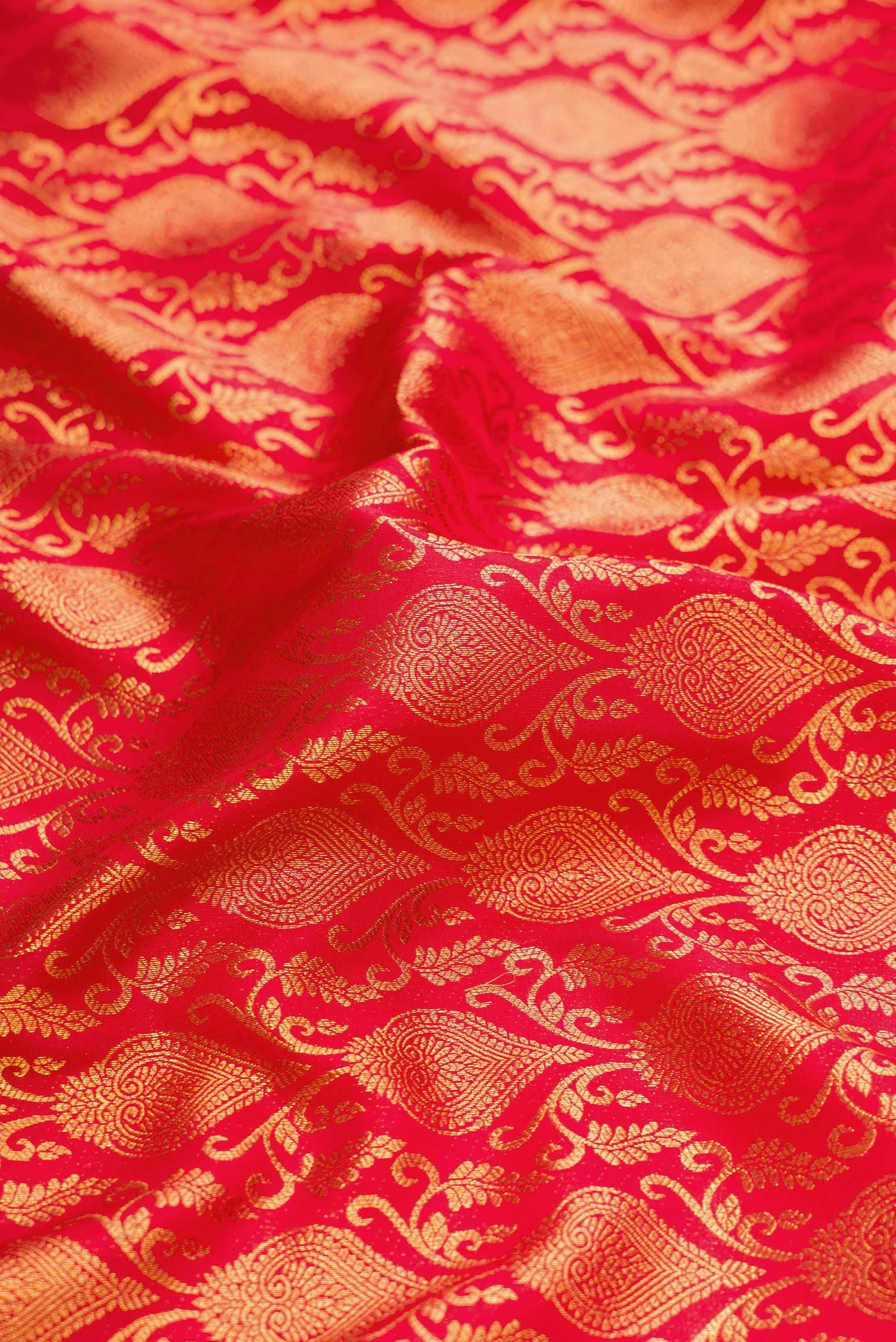 Red Kanchipuram Silk Saree - Image 2