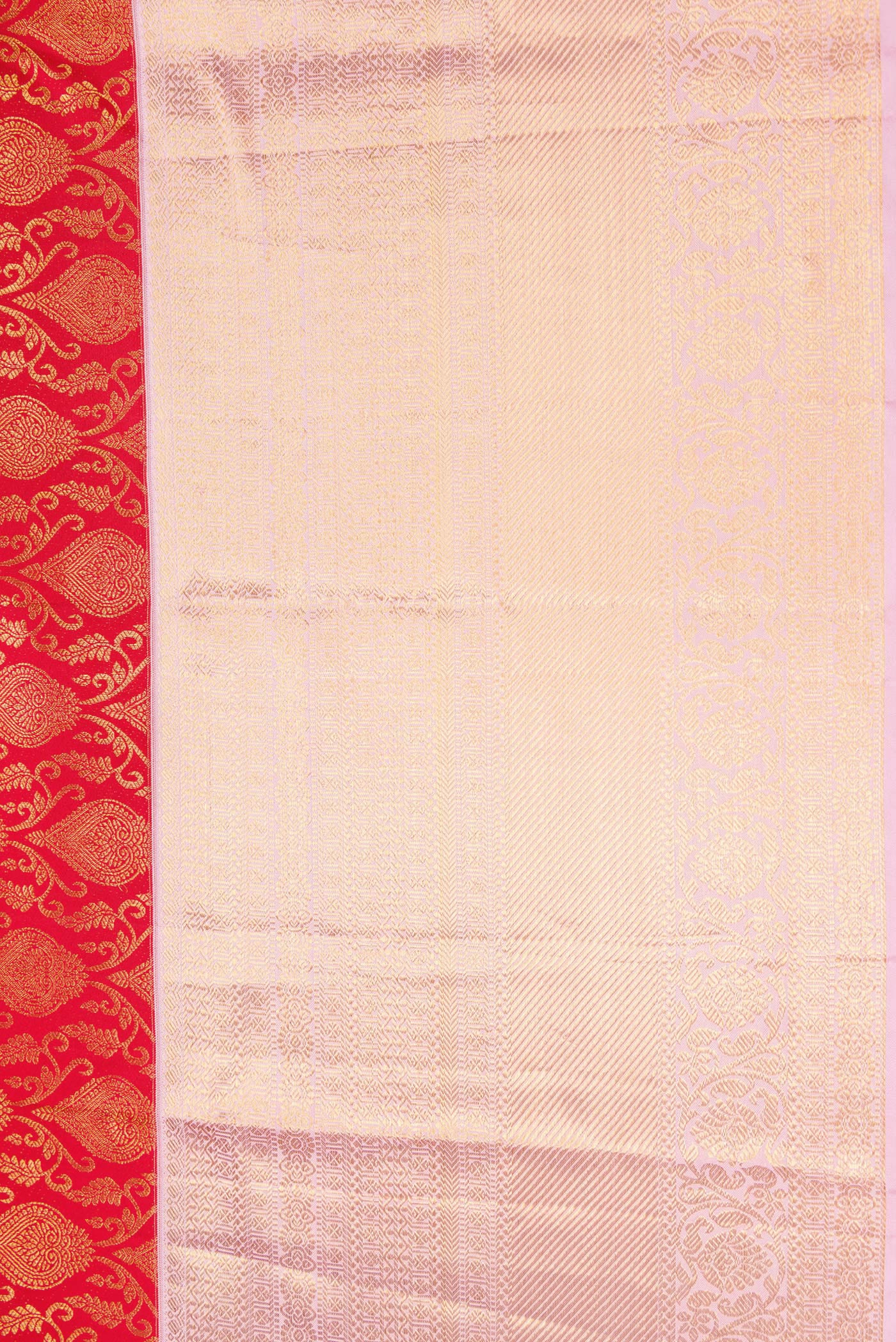 Red Kanchipuram Silk Saree - Image 3