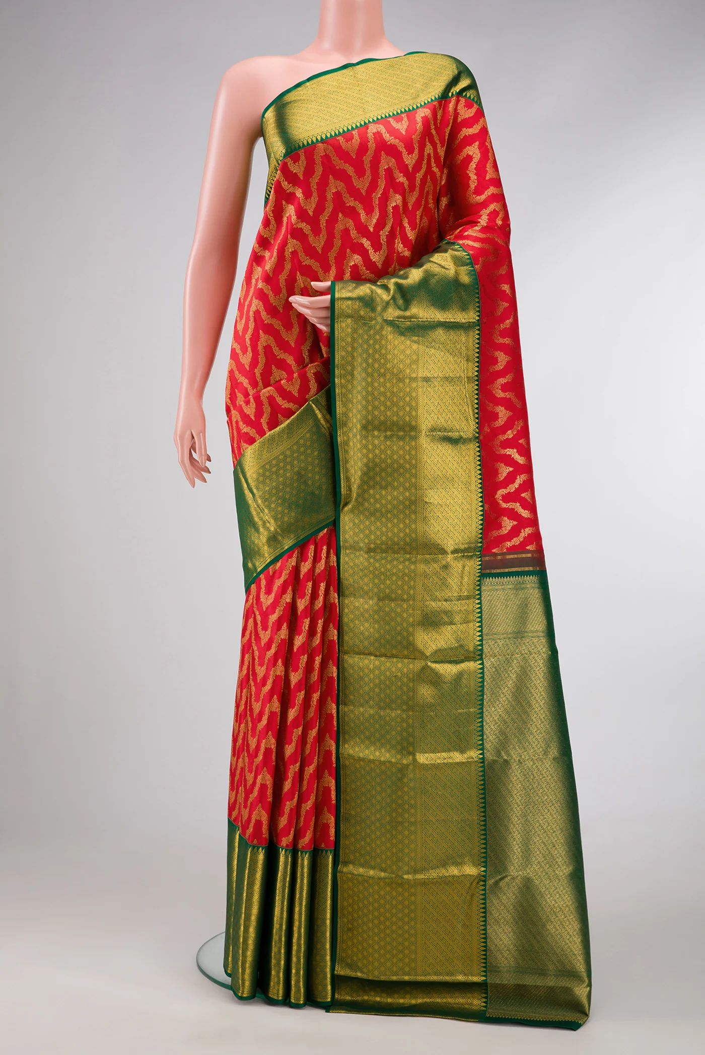 Red Kanchipuram Silk Saree