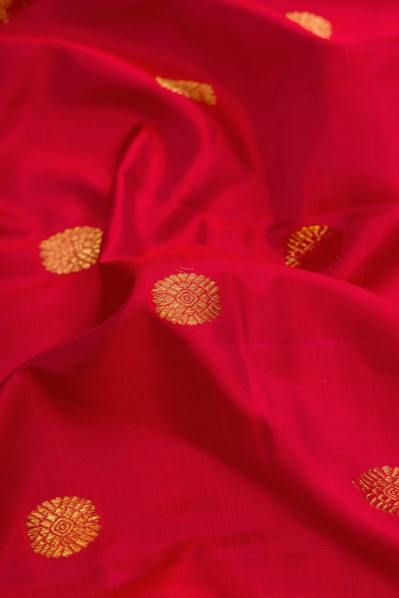 Red Kanchipuram Silk Saree - Image 2