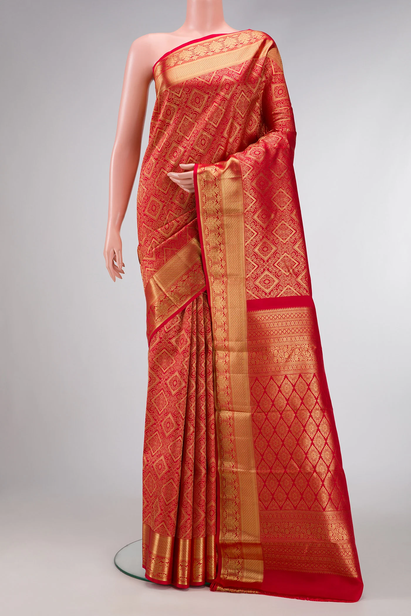 Red Kanchipuram Silk Saree