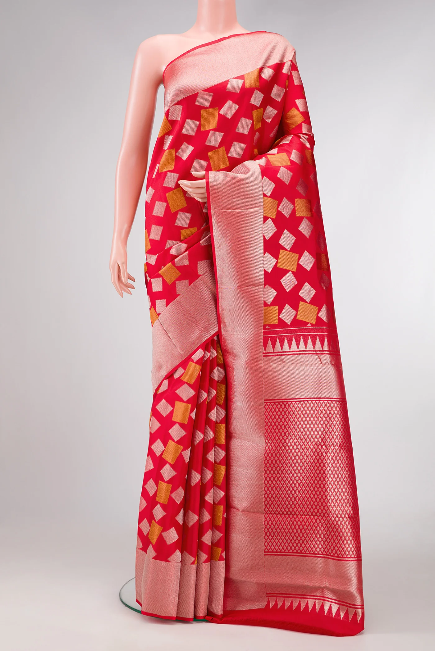 Red Kanchipuram Silk Saree