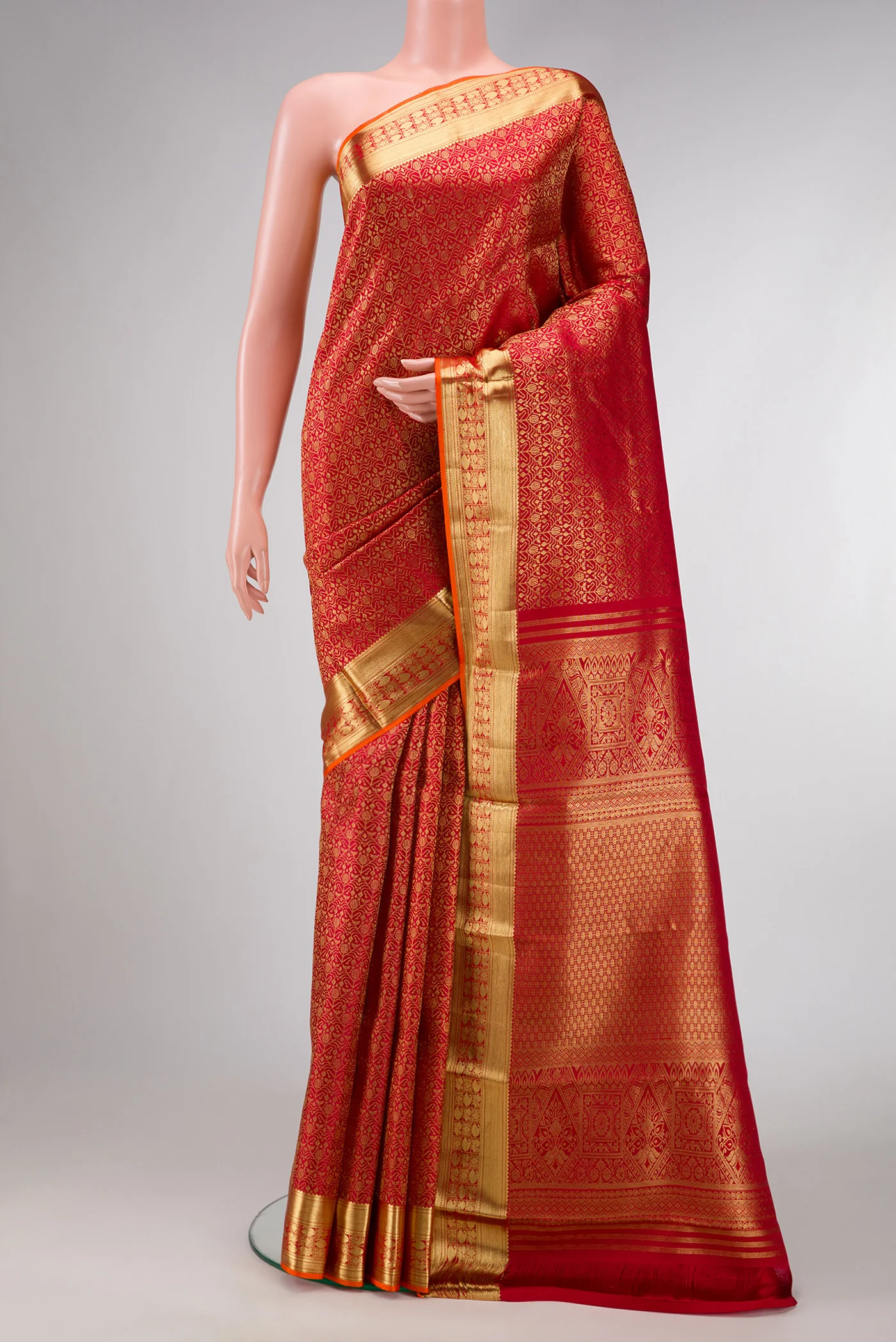 Red Kanchipuram Silk Saree