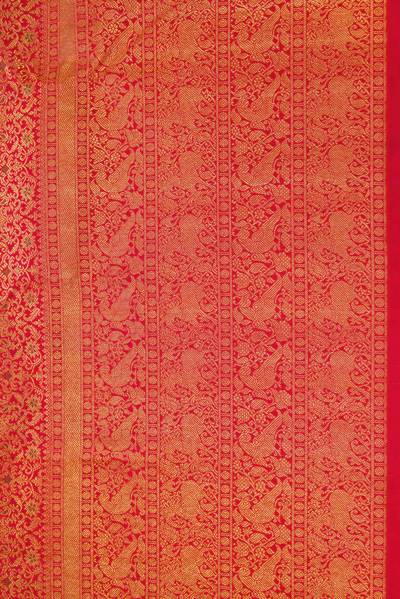 Red Kanchipuram Silk Saree - Image 3