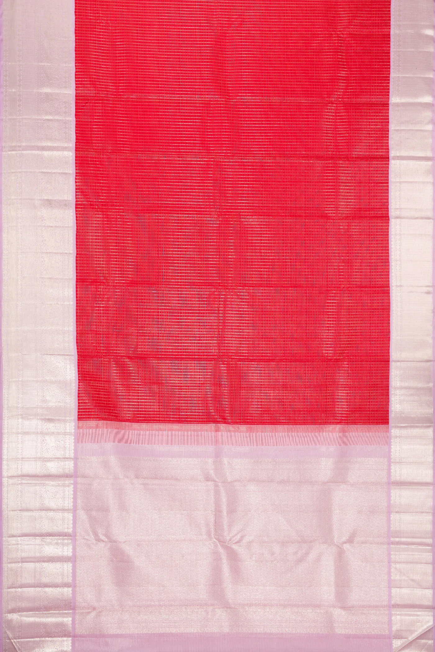 Red Kanchipuram Silk Saree - Image 6
