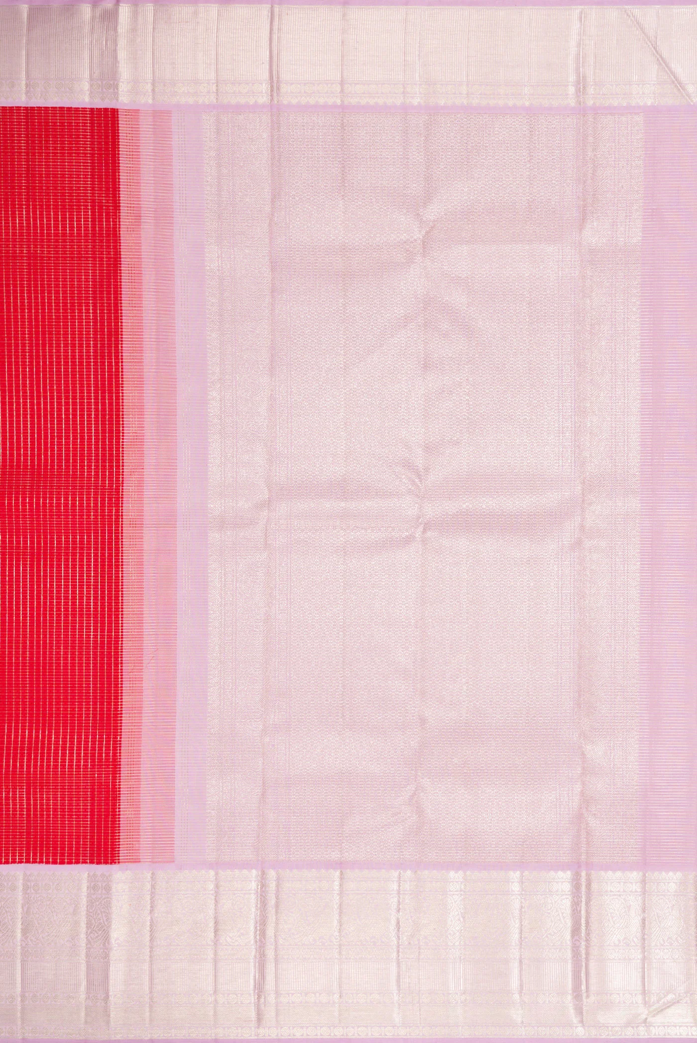 Red Kanchipuram Silk Saree - Image 7