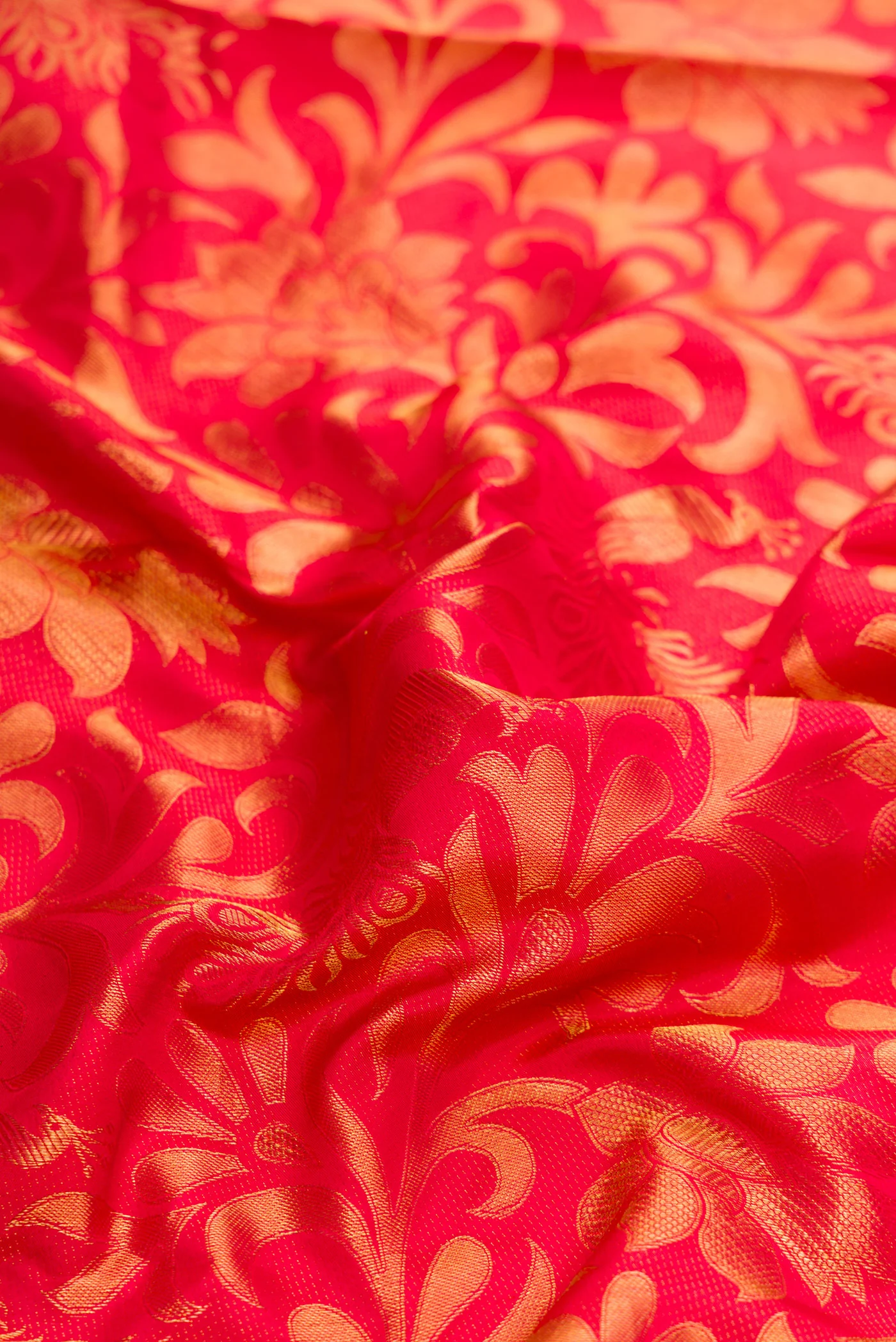 Red Kanchipuram Silk Saree - Image 2