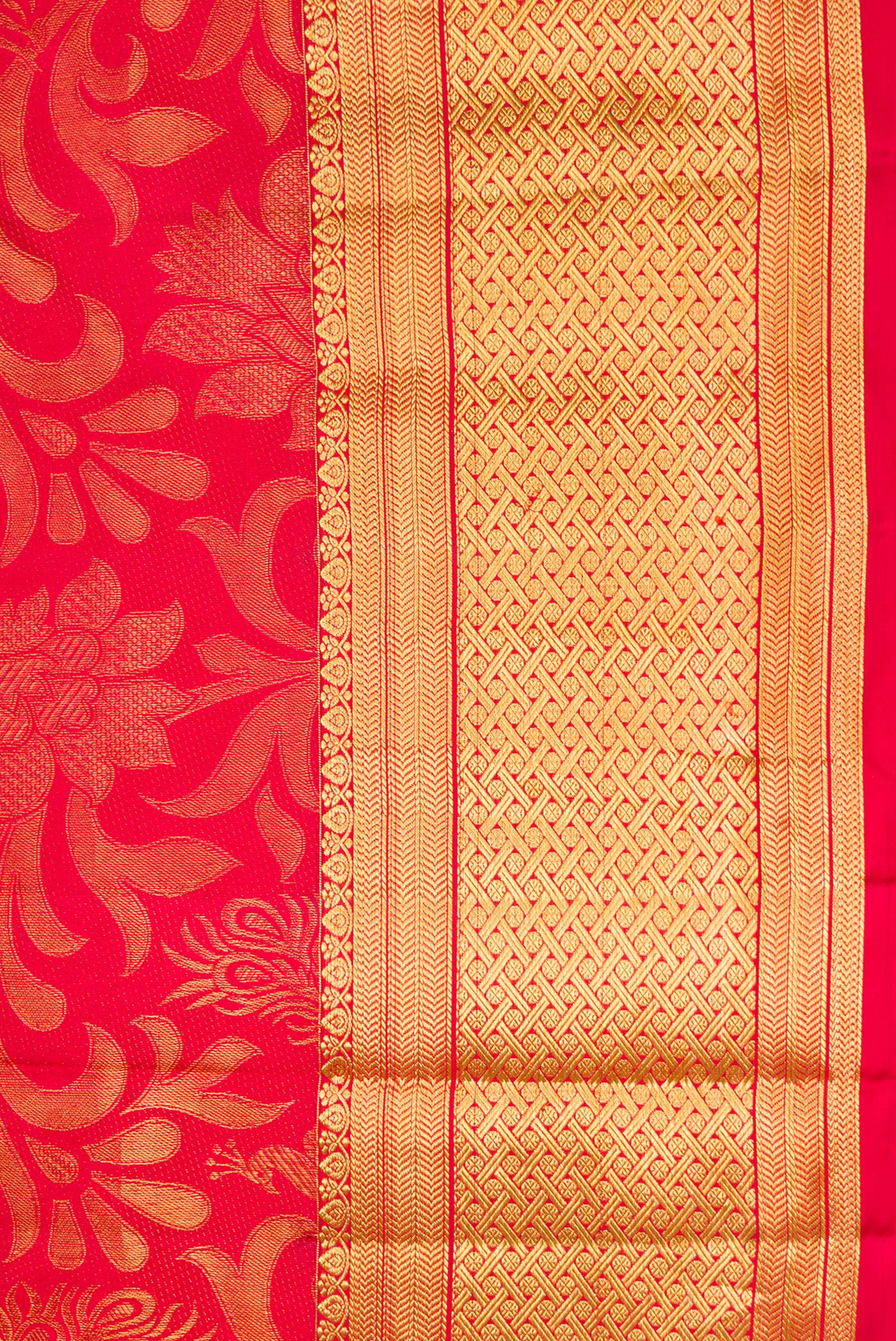 Red Kanchipuram Silk Saree - Image 3
