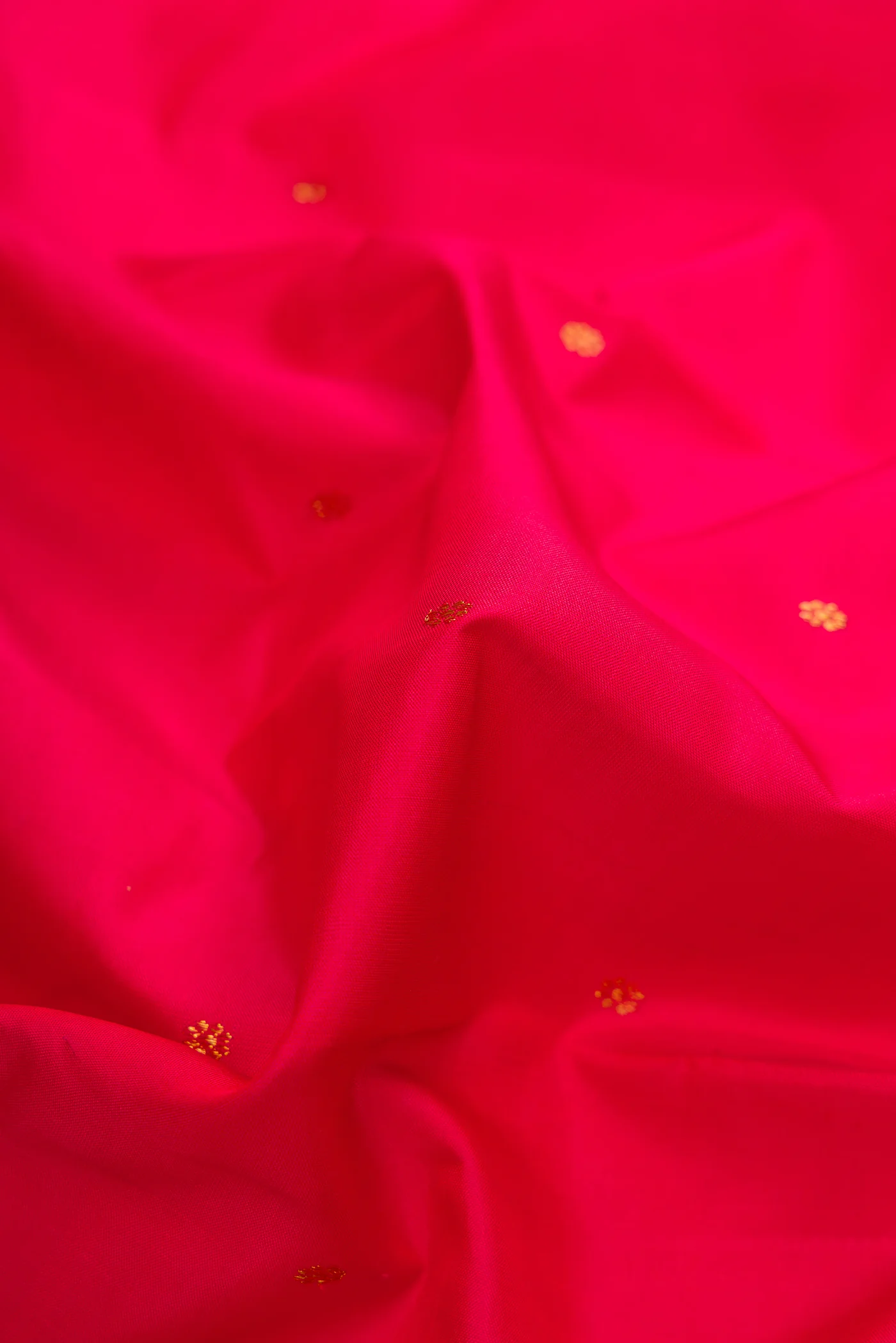 Red Dual Tone Kanchipuram Silk Saree - Image 2