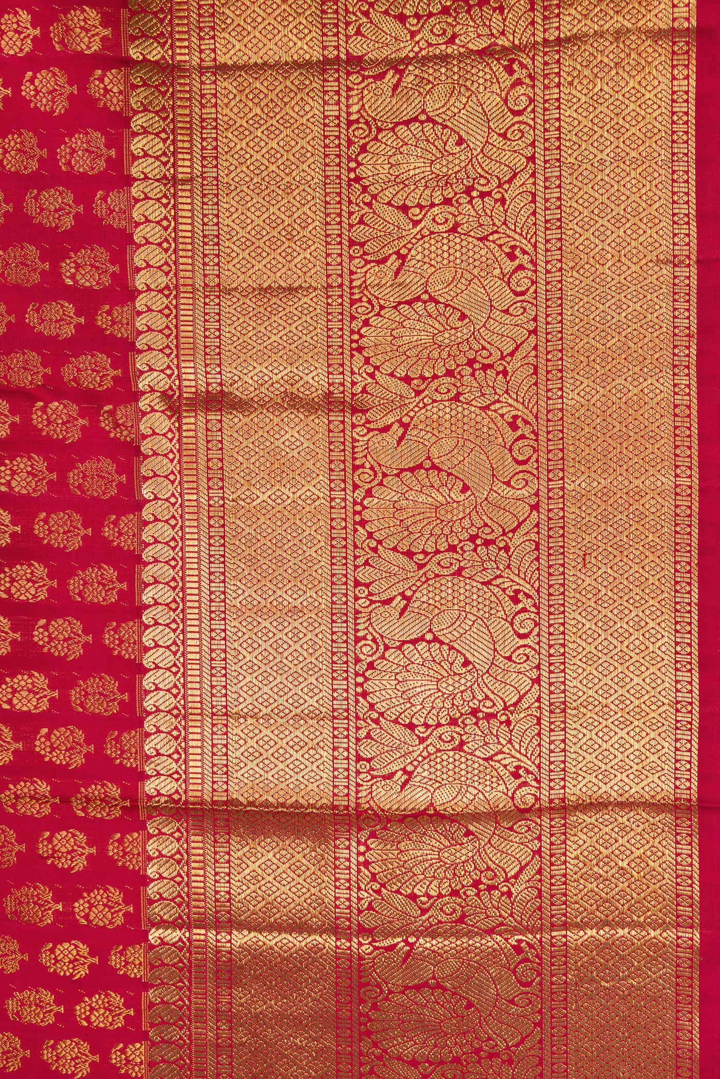 Maroon Kanchipuram Silk Saree - Image 3