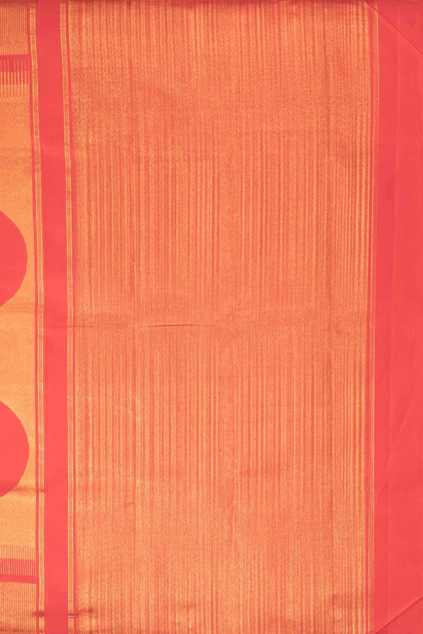 Red Dual Tone Kanchipuram Silk Saree - Image 5