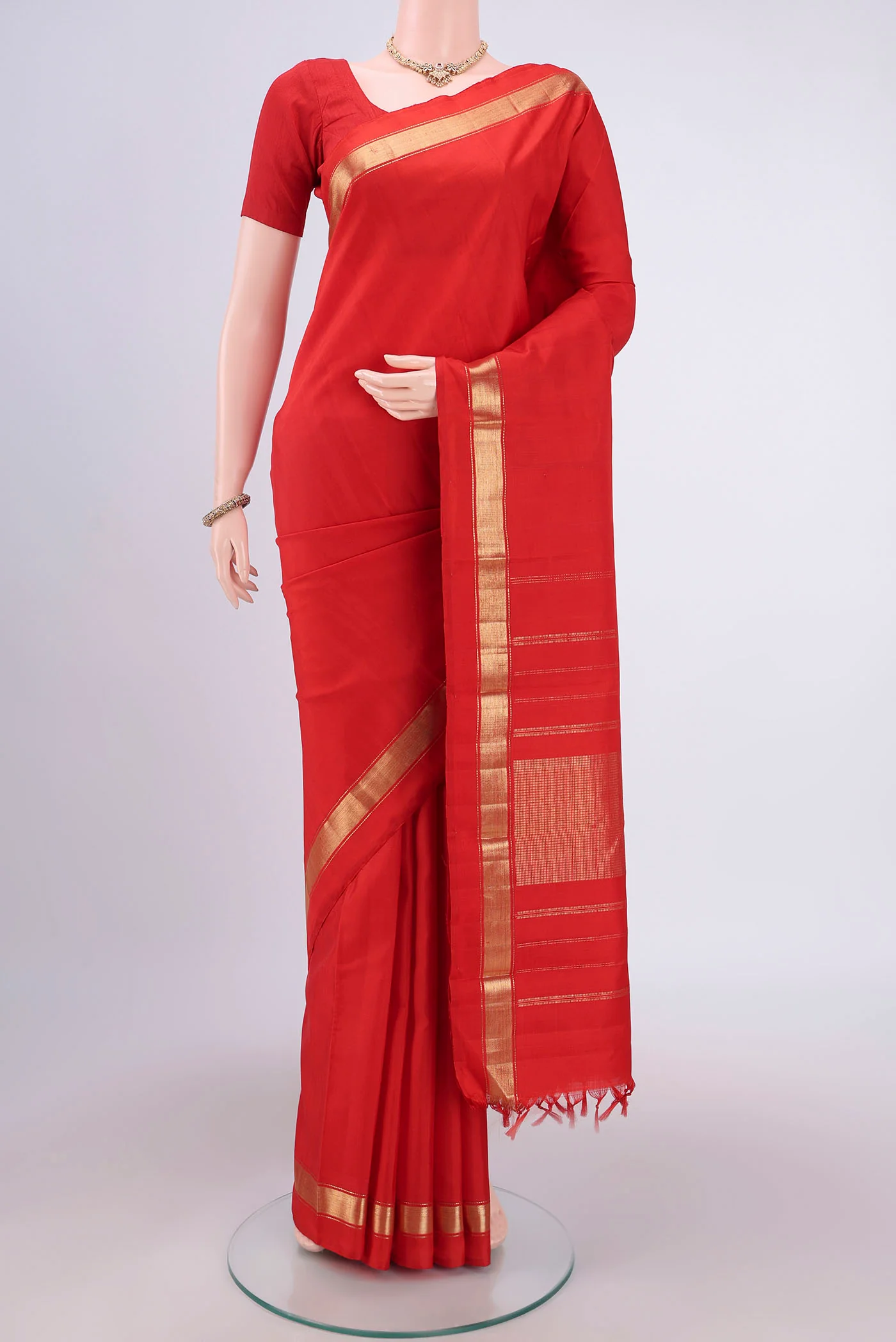 Red Kanjivaram Silk Saree