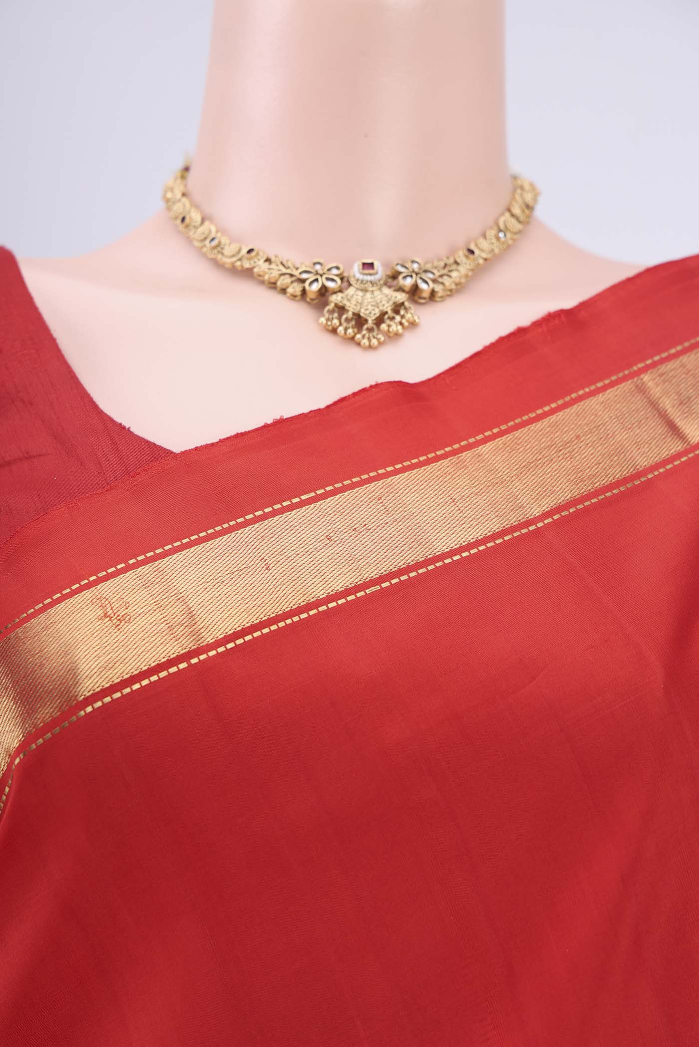 Red Kanjivaram Silk Saree - Image 2