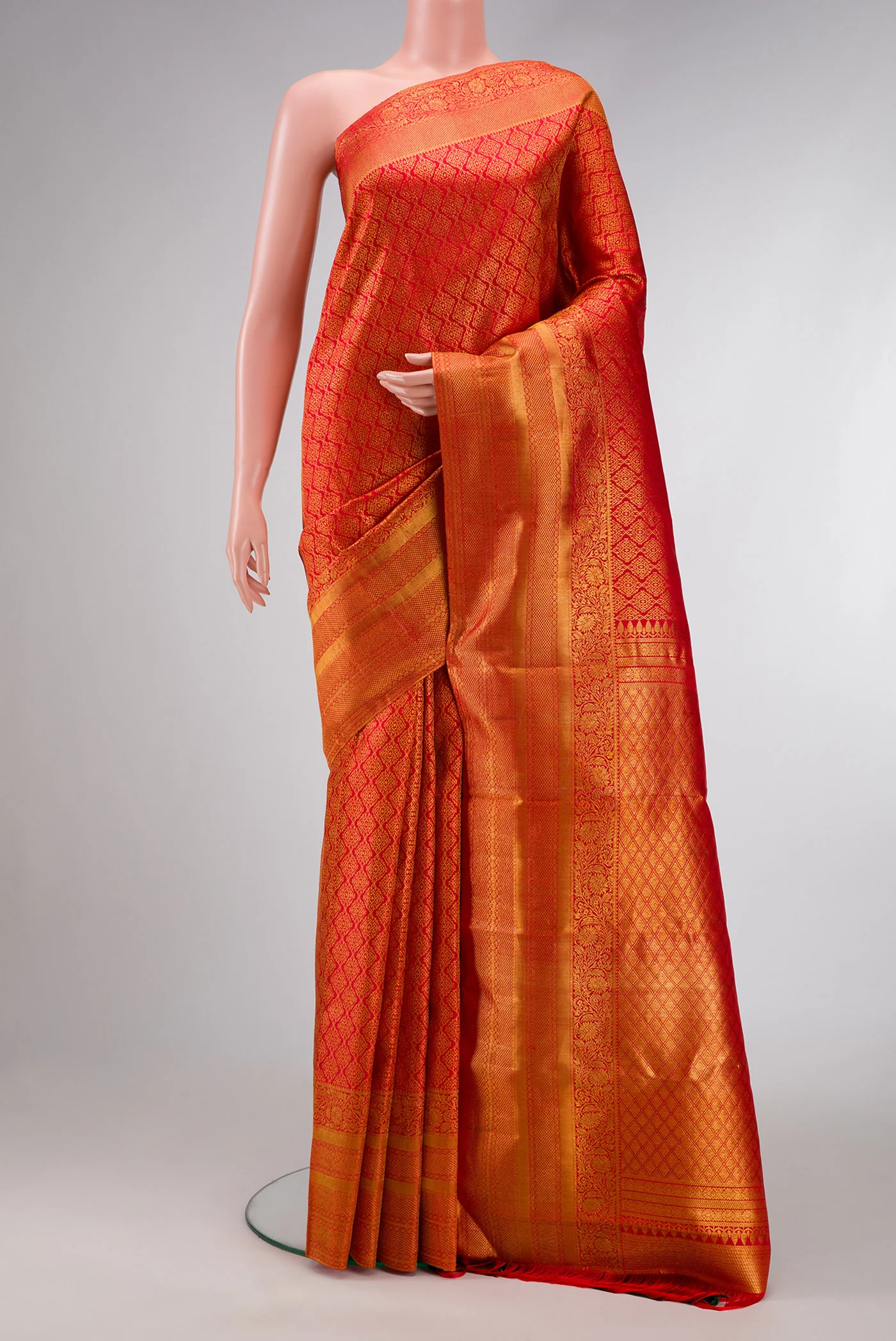 Red Kanjivaram Silk Saree