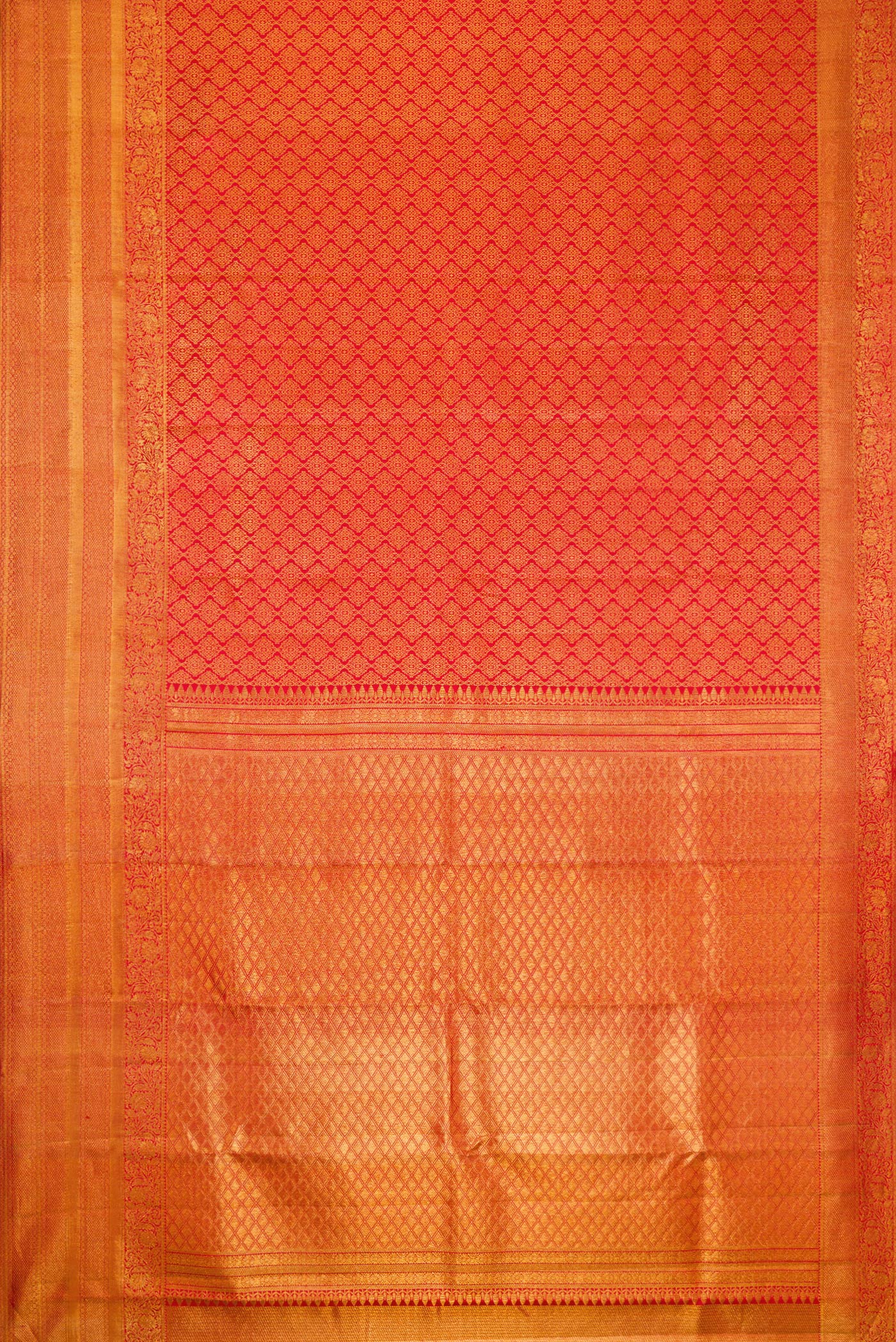 Red Kanjivaram Silk Saree - Image 6