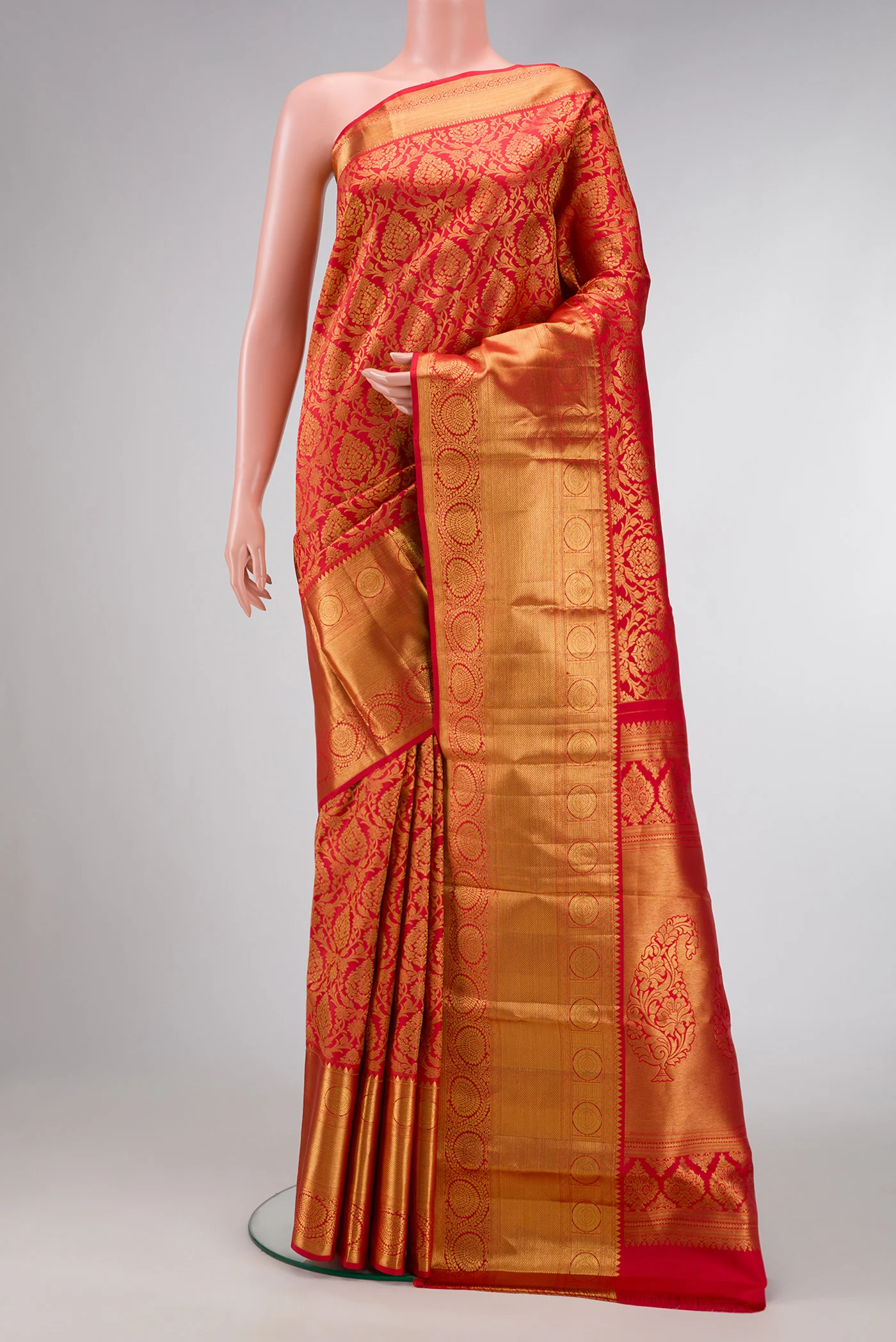 Red Kanjivaram Silk Saree