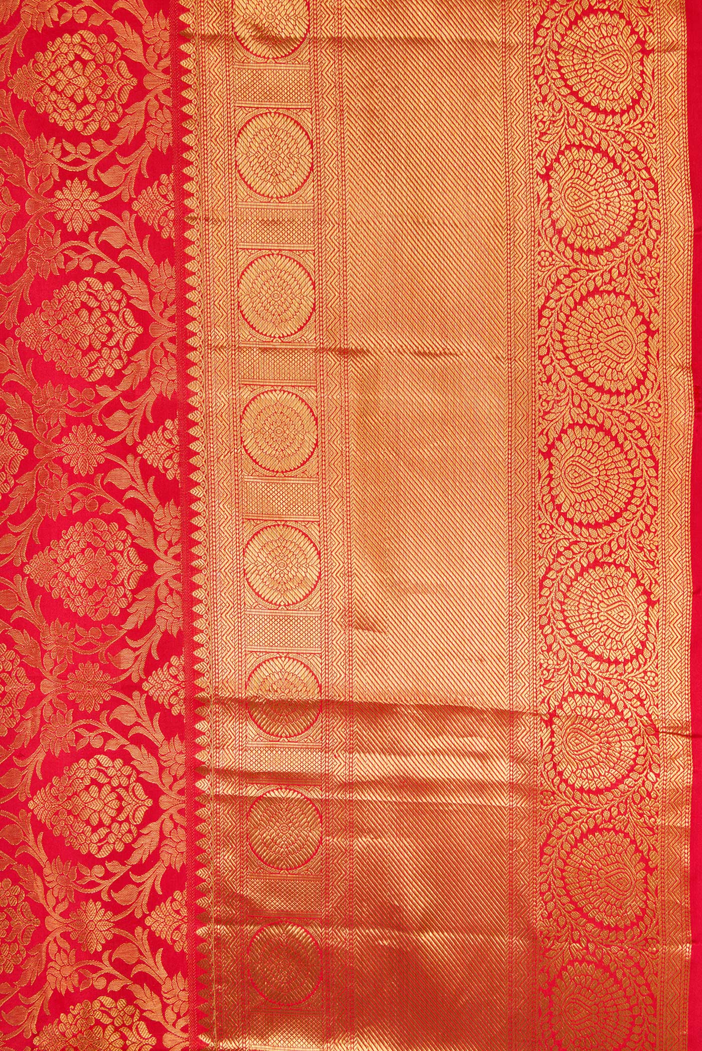 Red Kanjivaram Silk Saree - Image 3