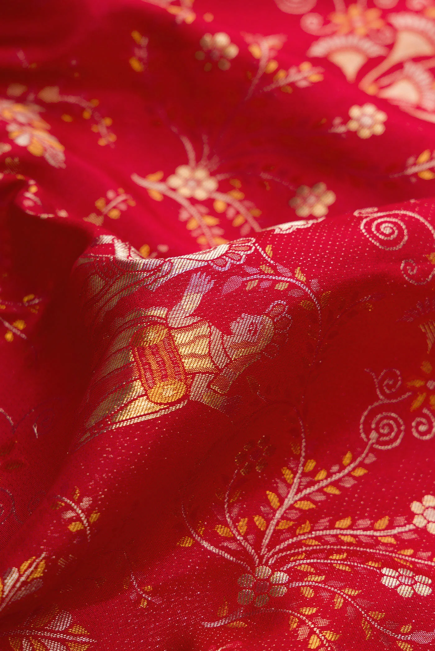 Maroon Kanjivaram Silk Saree - Image 2
