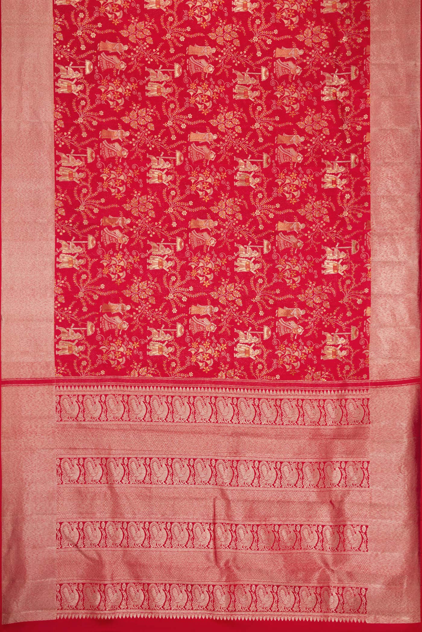 Maroon Kanjivaram Silk Saree - Image 6