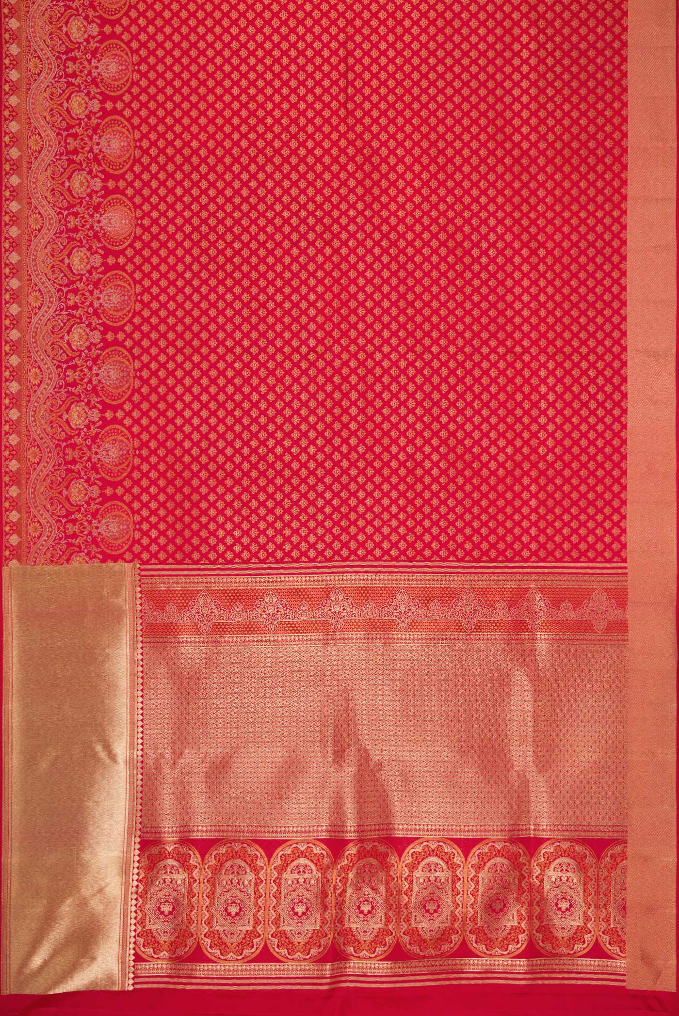 Red Kanjivaram Silk Saree - Image 6